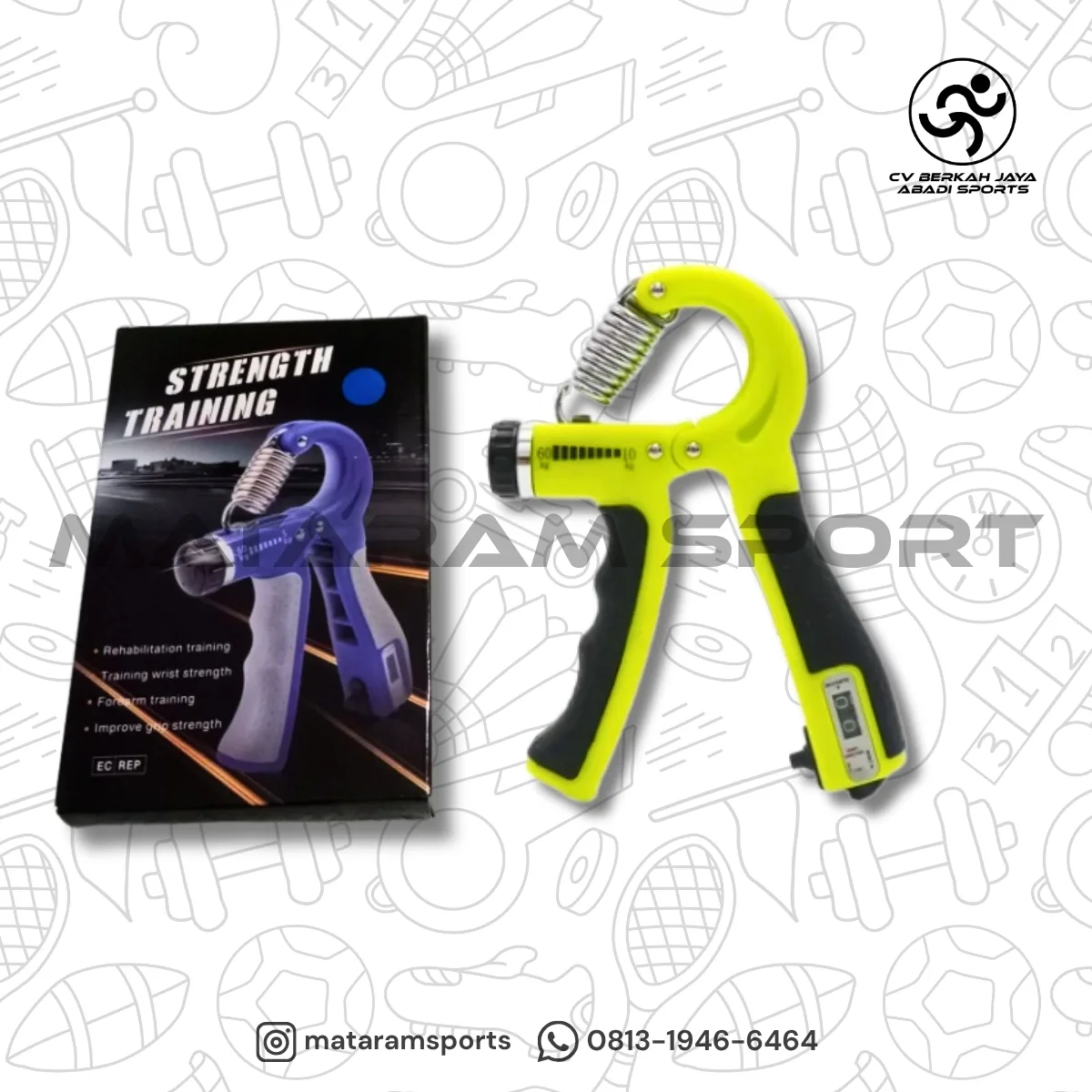 Hand Grip Optima Adjustable Counter 5-60 Kg 2