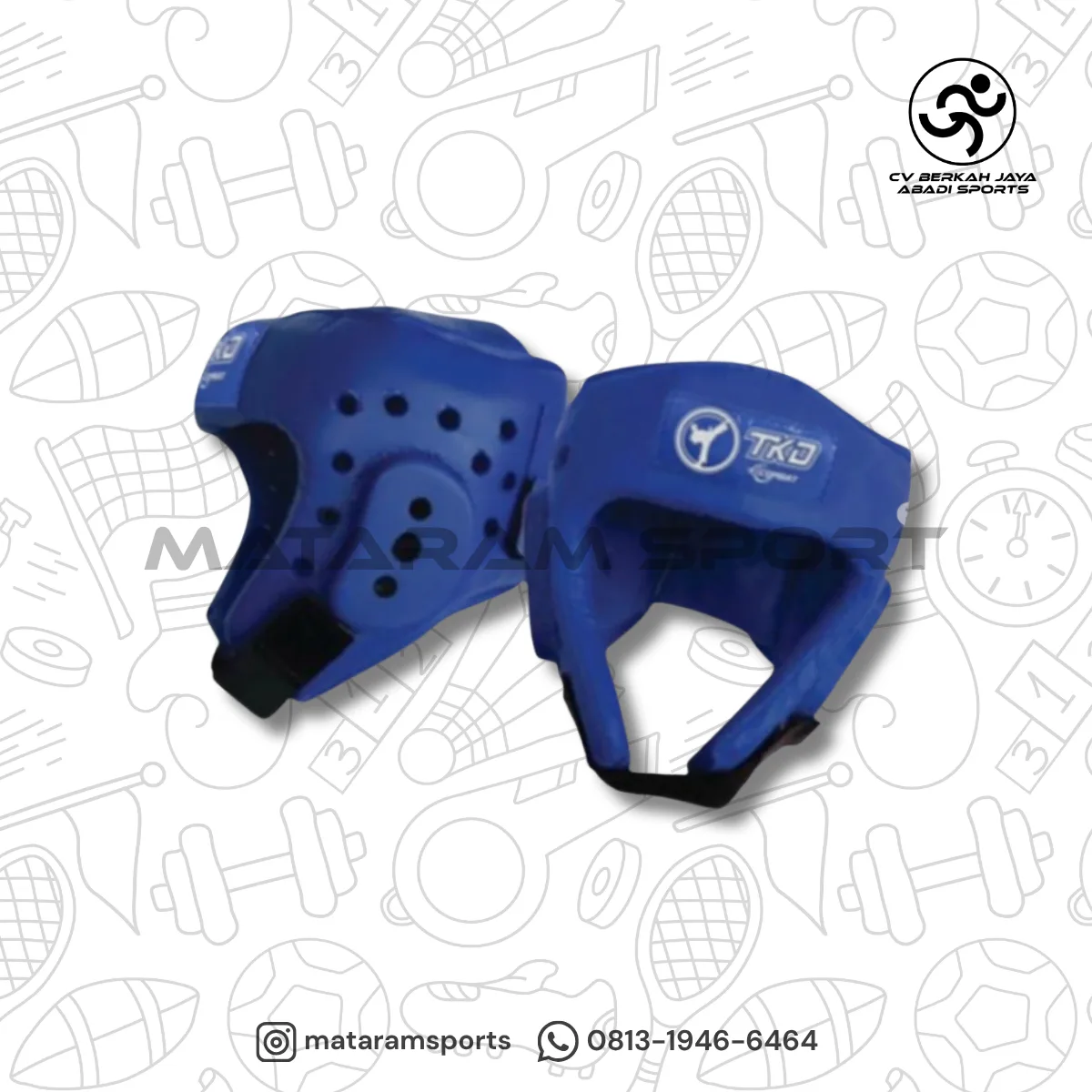 Head Guard / Head Protector / Pelindung Kepala TKD Combat