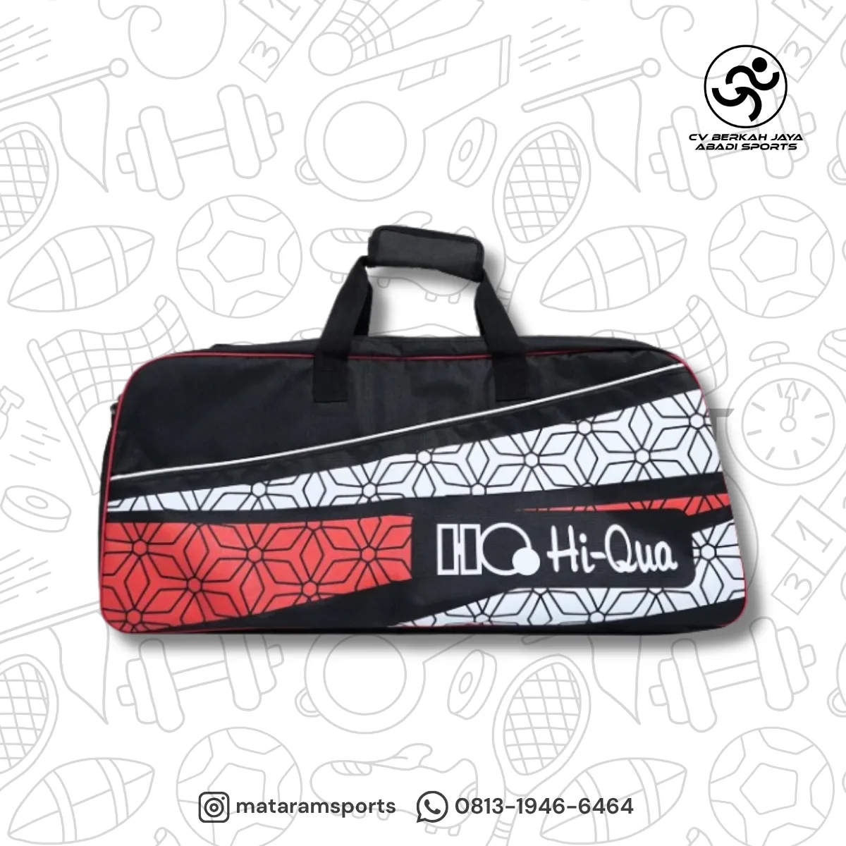 Hi-Qua Vertic Tas Raket Badminton Rit 2 2