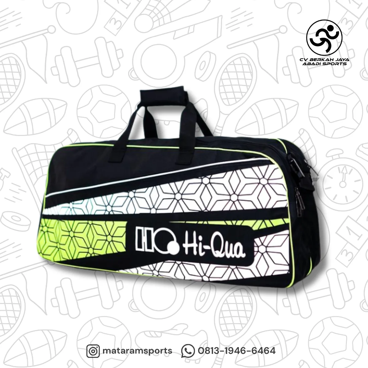 Hi-Qua Vertic Tas Raket Badminton Rit 2 4