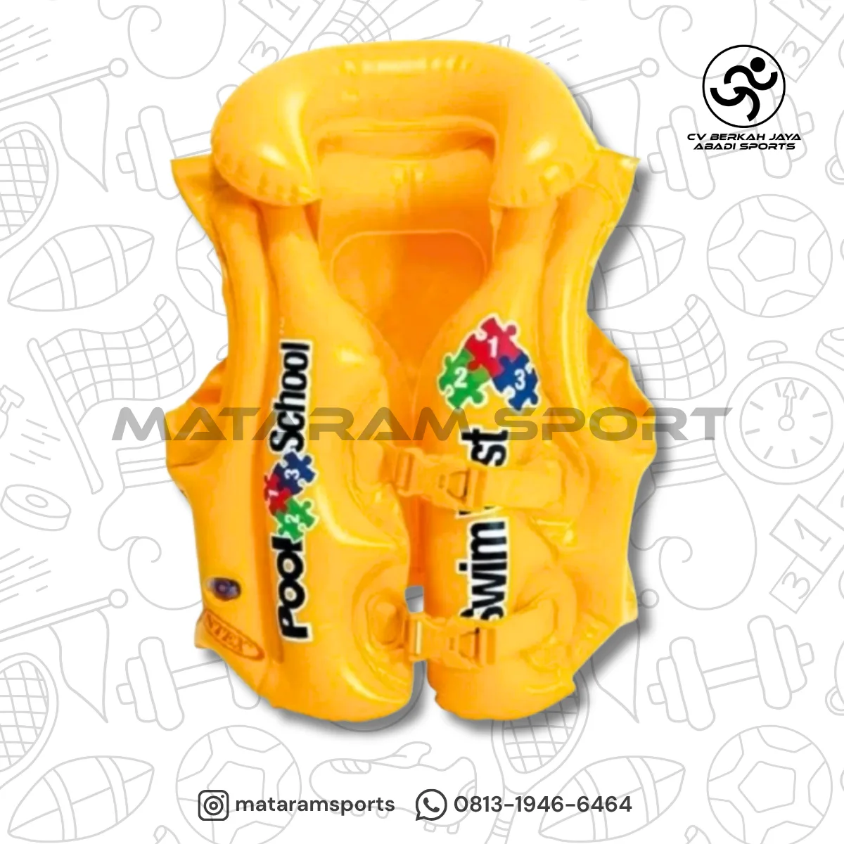 INTEX ROMPI RENANG ANAK / JACKET PELAMPUNG RENANG ANAK