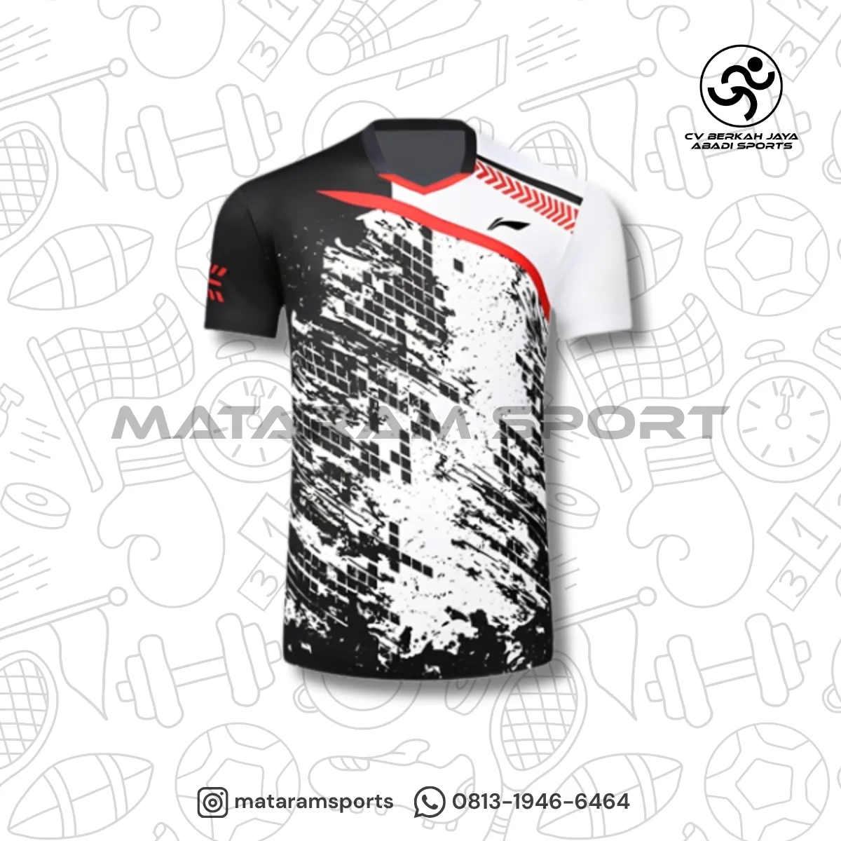 Kaos / Jersey Badminton I Bulutangkis Lining AT DRY