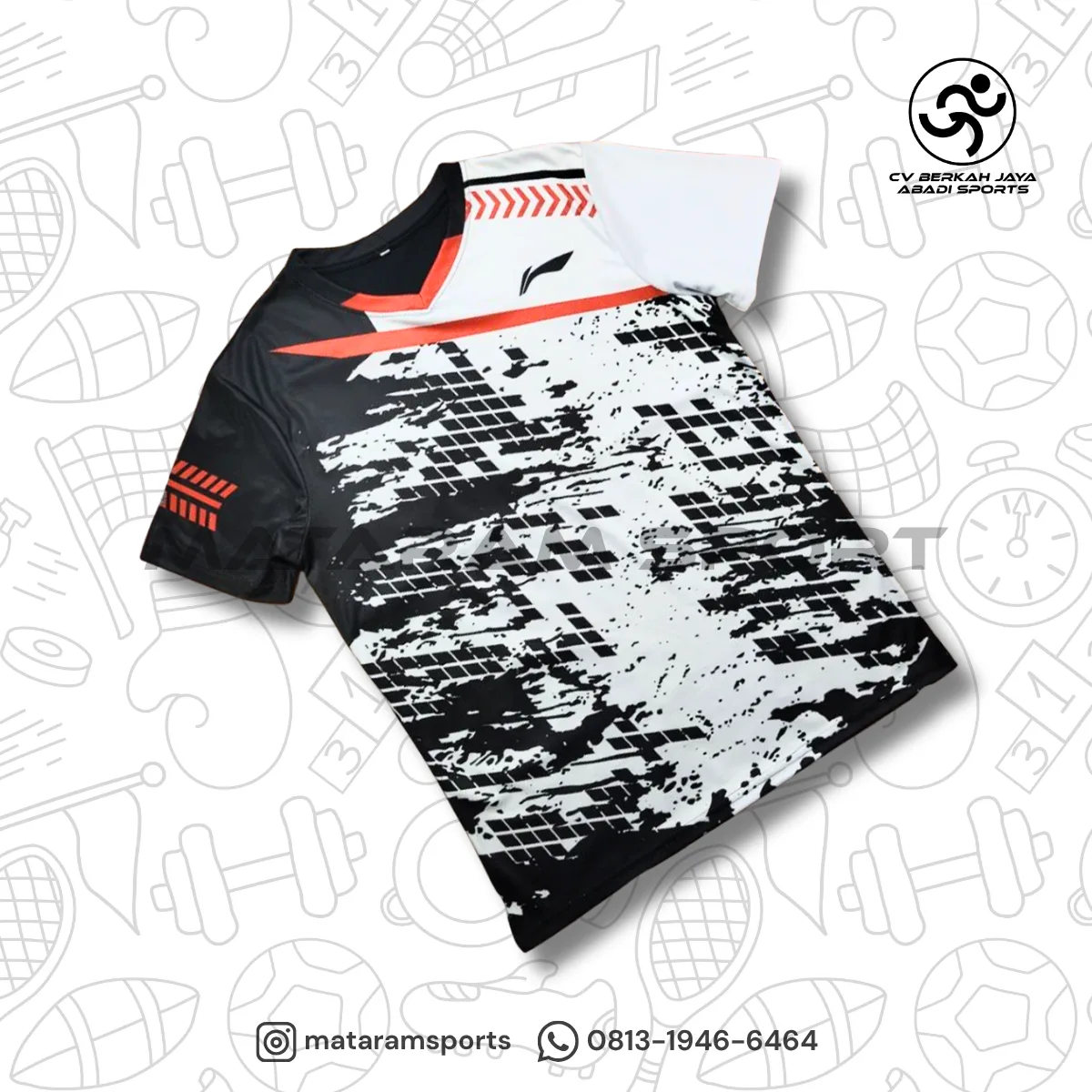 Kaos / Jersey Badminton I Bulutangkis Lining AT DRY 2