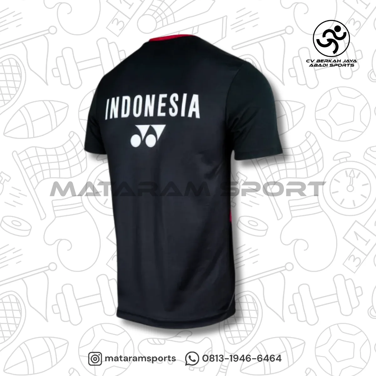 Kaos Jersey Badminton Yonex RM 2848 IDO24 Replika Indonesia Open 2024 3