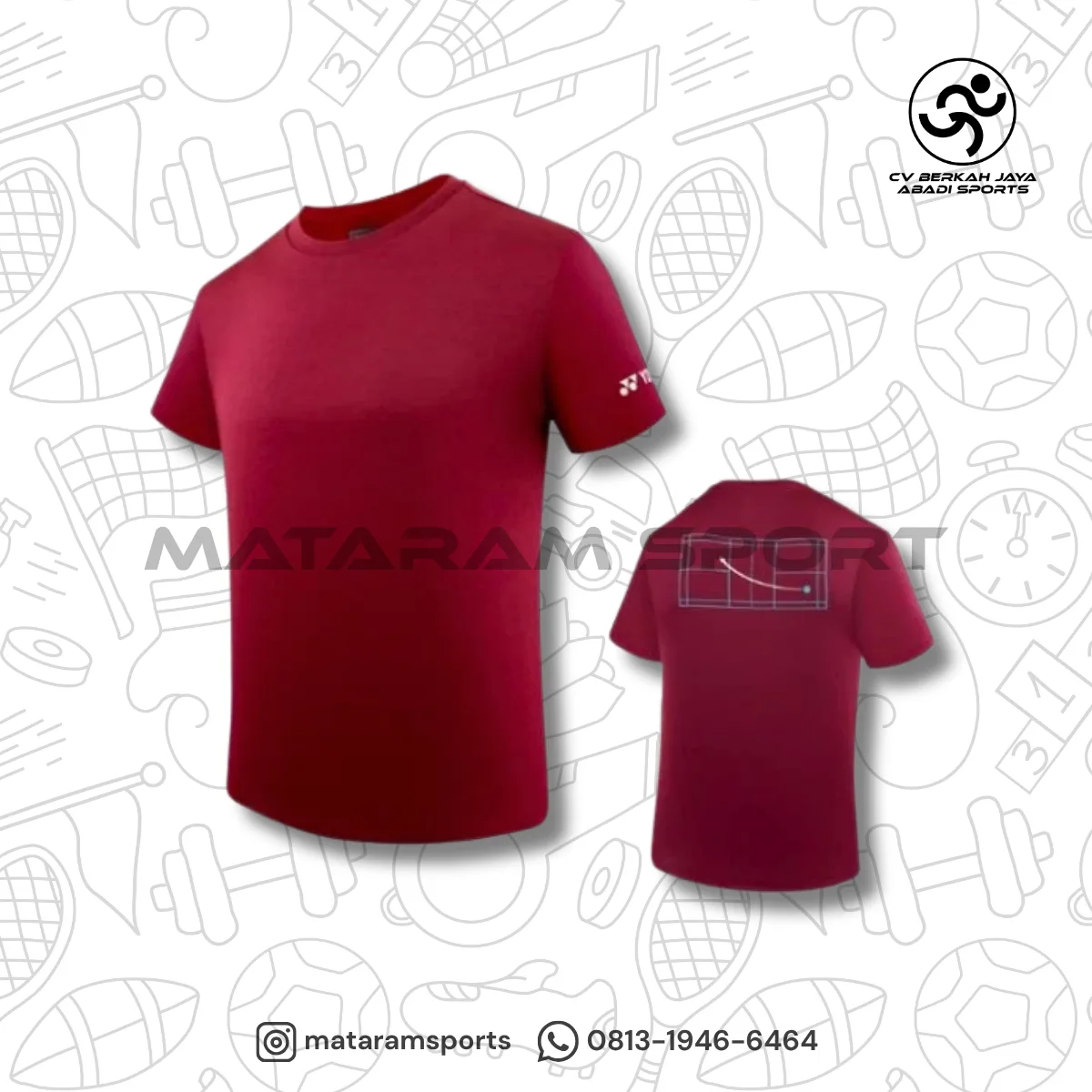 Kaos Jersey YONEX Round Neck T-Shirt RM-P061-2863- Easy4-S