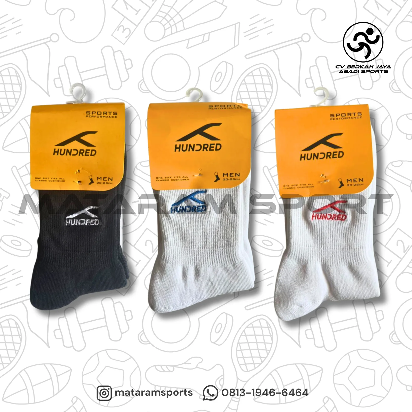 Kaos Kaki Hundred Quarter HBAS-2M120