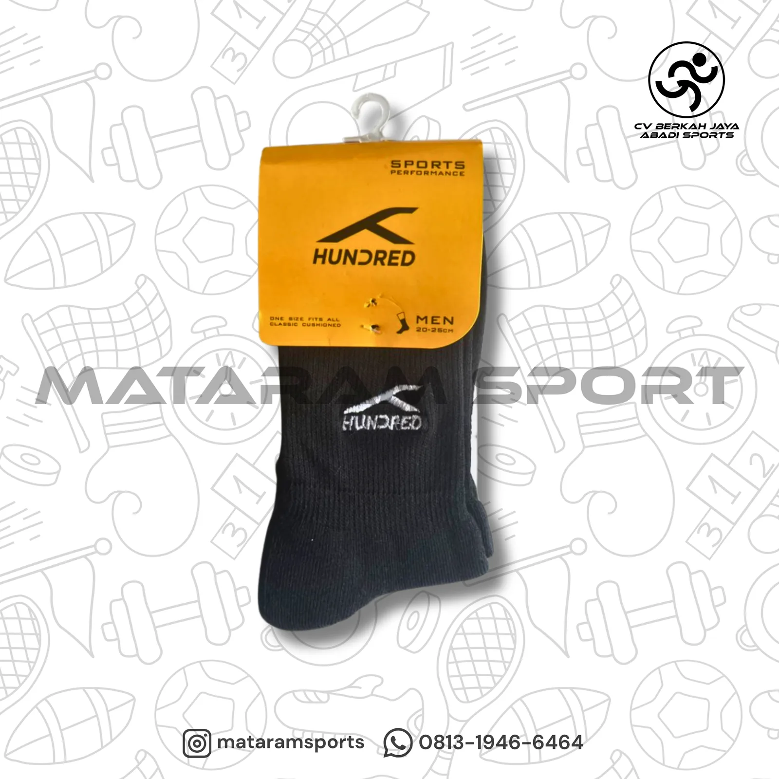 Kaos Kaki Hundred Quarter HBAS-2M120 2
