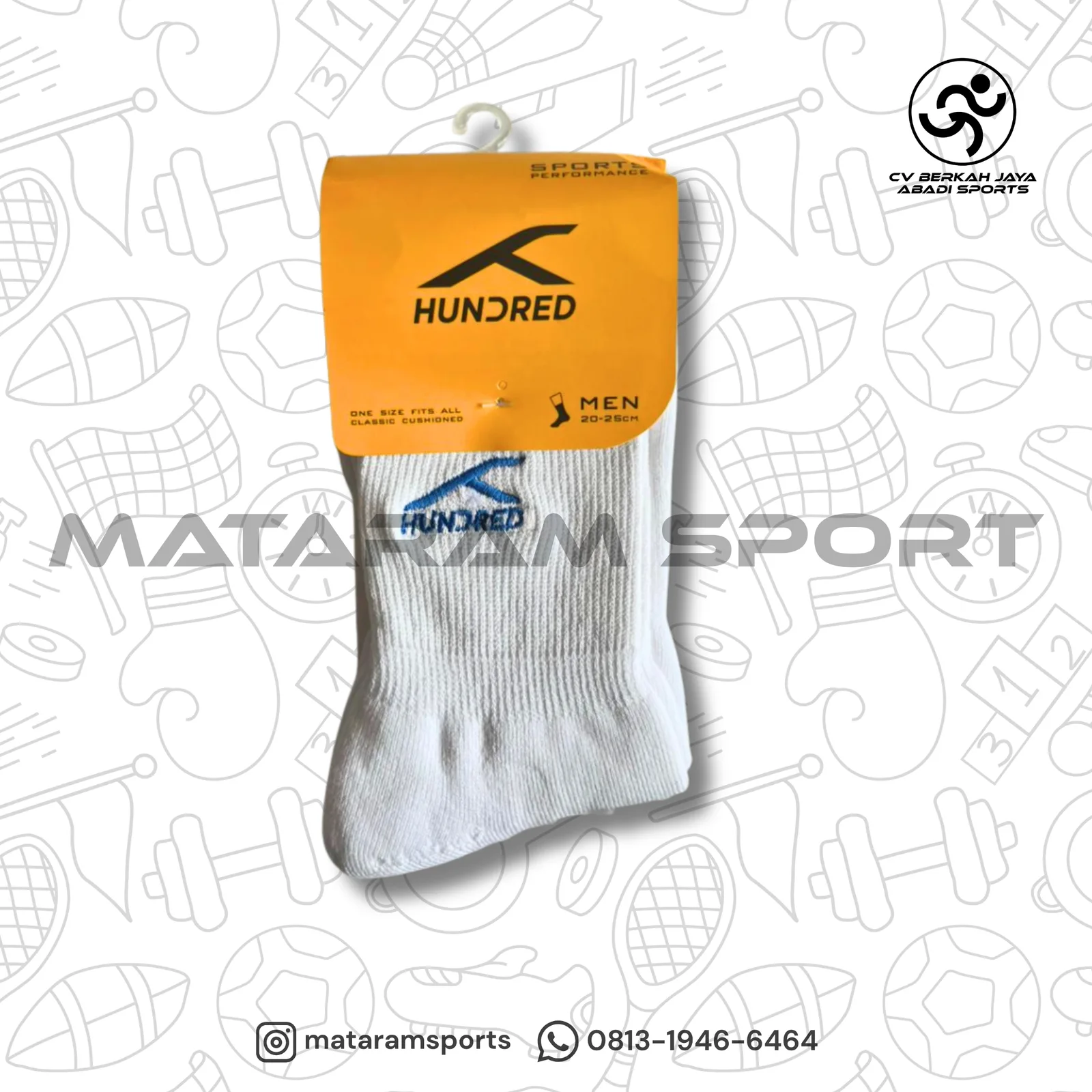 Kaos Kaki Hundred Quarter HBAS-2M120 3