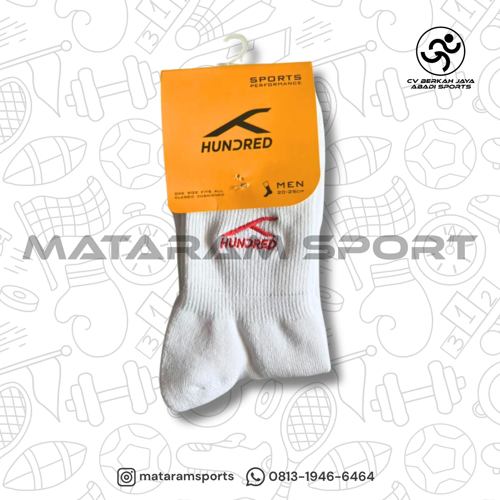 Kaos Kaki Hundred Quarter HBAS-2M120 4