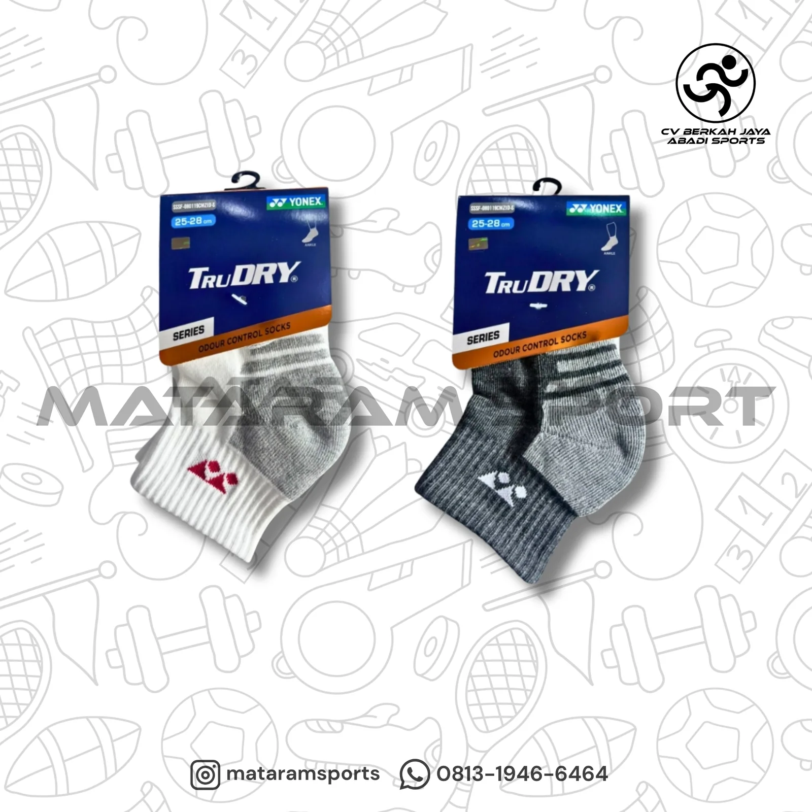 Kaos Kaki Yonex TruDRY Ankle CMZID-S