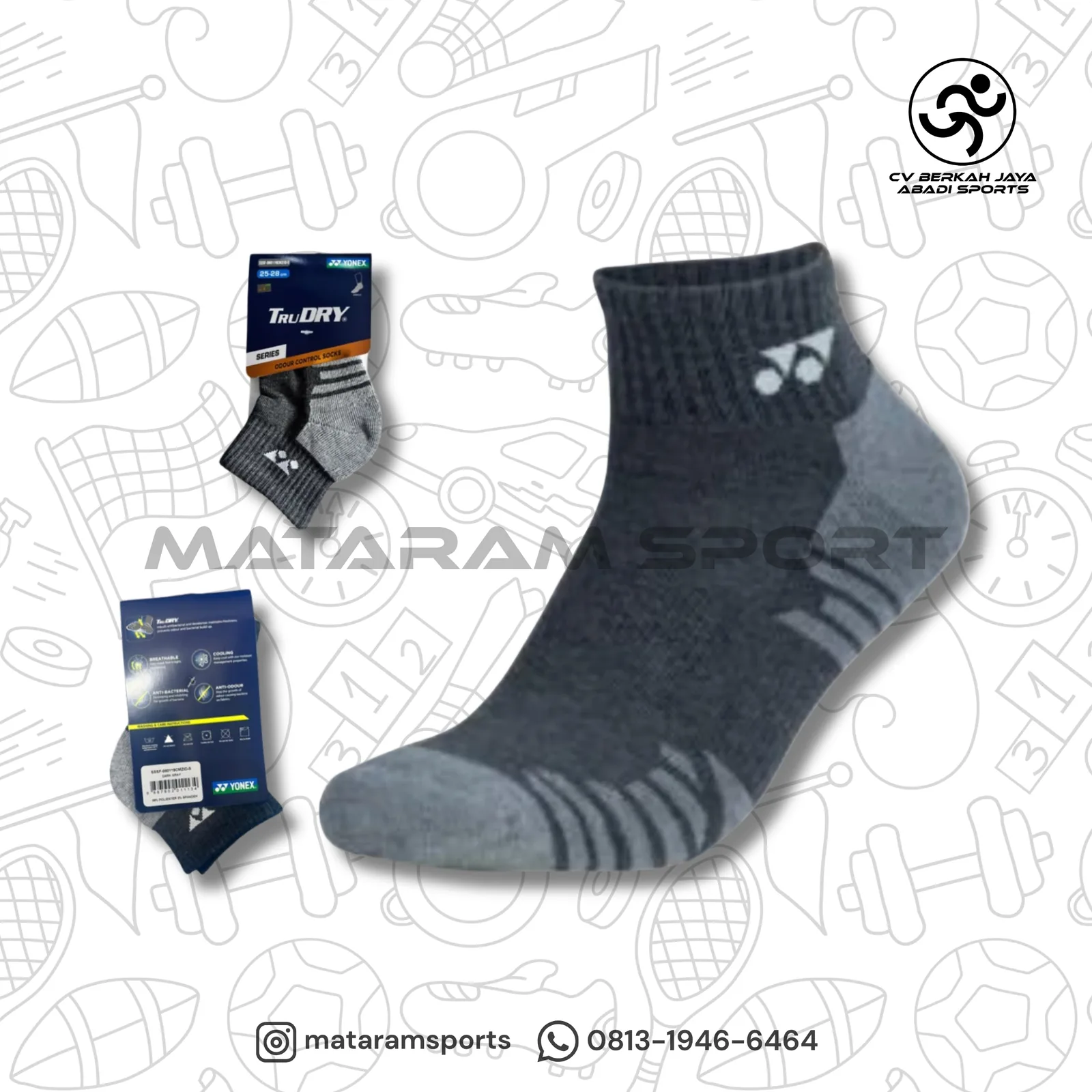 Kaos Kaki Yonex TruDRY Ankle CMZID-S 2