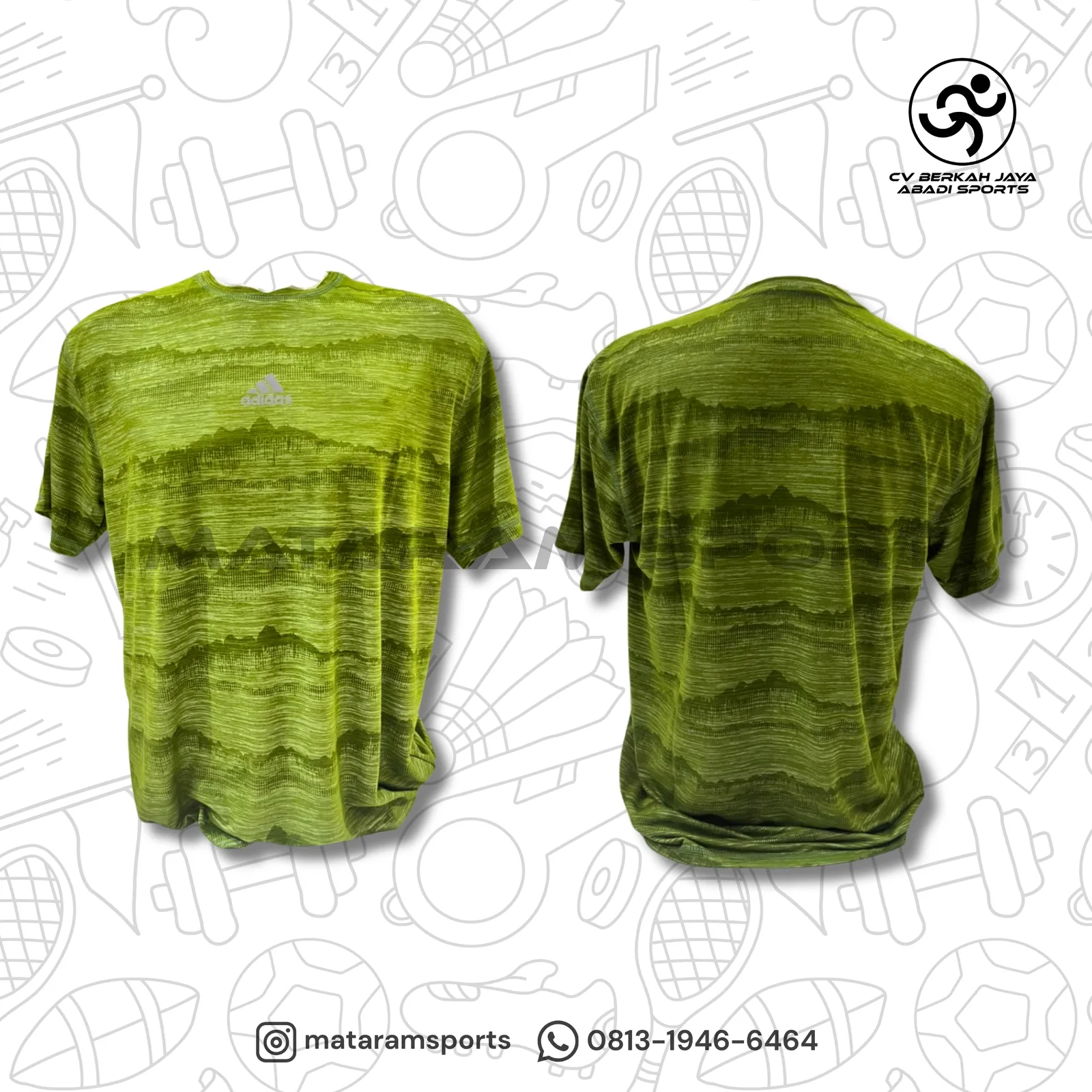 Kaos Olahraga Adidas Motif Logo 3