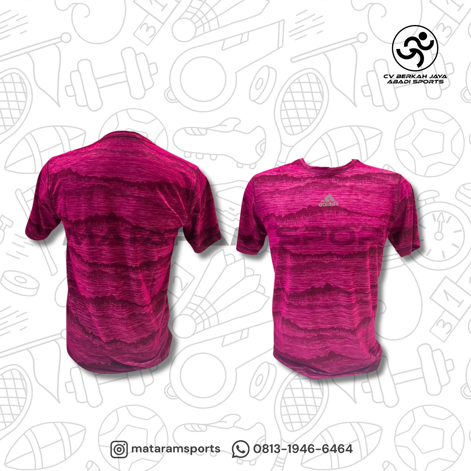 Kaos Olahraga Adidas Motif Logo 2
