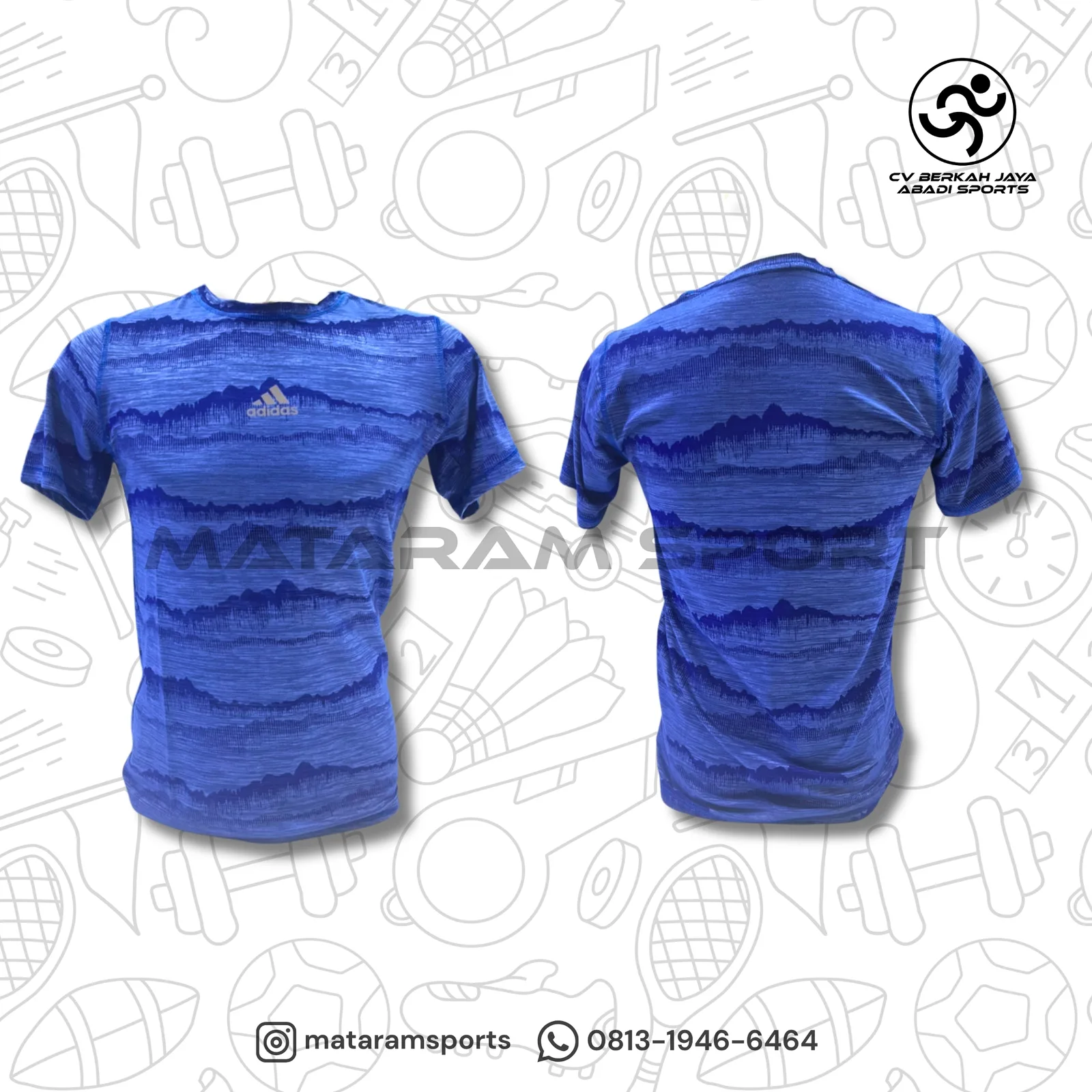 Kaos Olahraga Adidas Motif Logo 4
