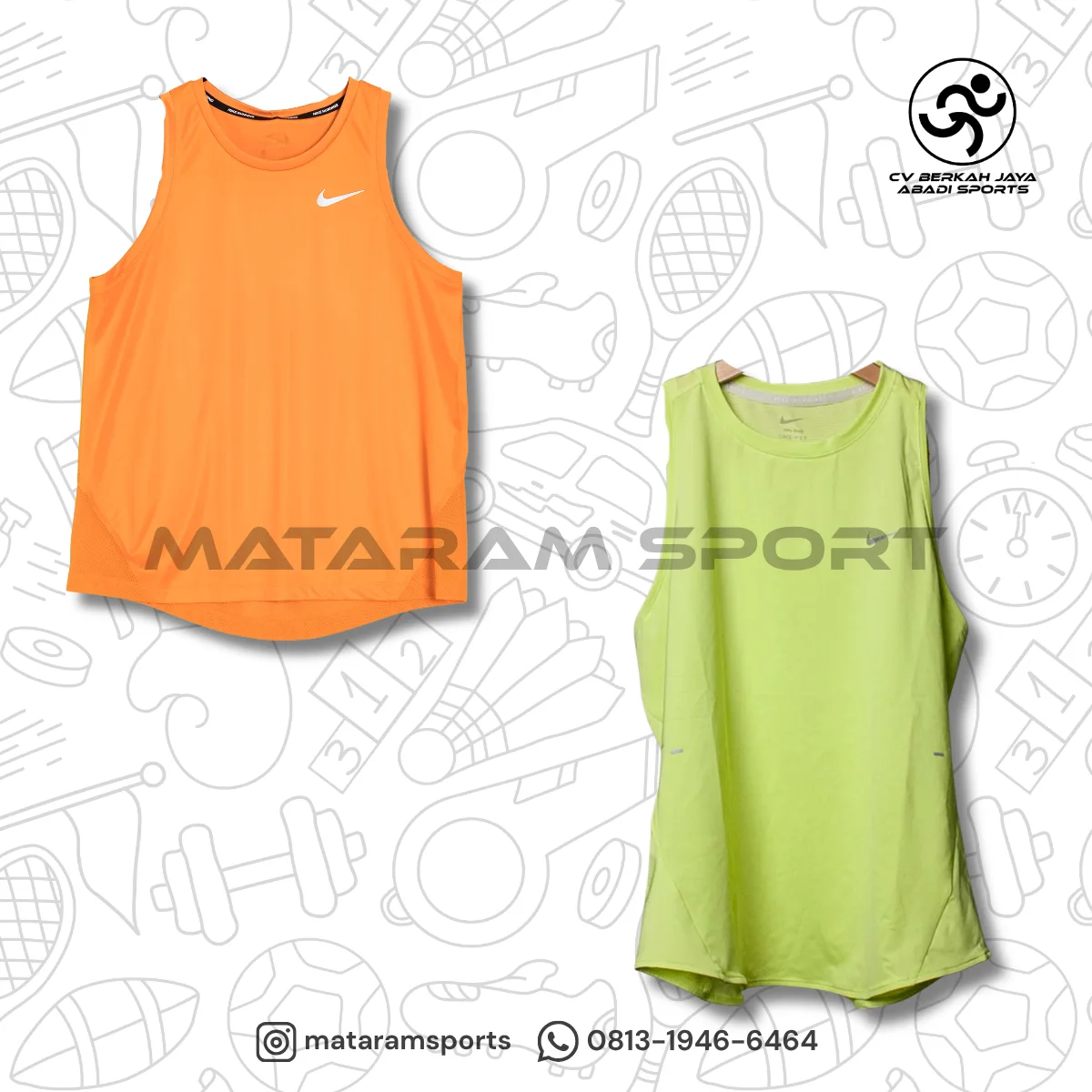 Kaos Singlet Nike Swift Dri-FIT Tank Top Lokal