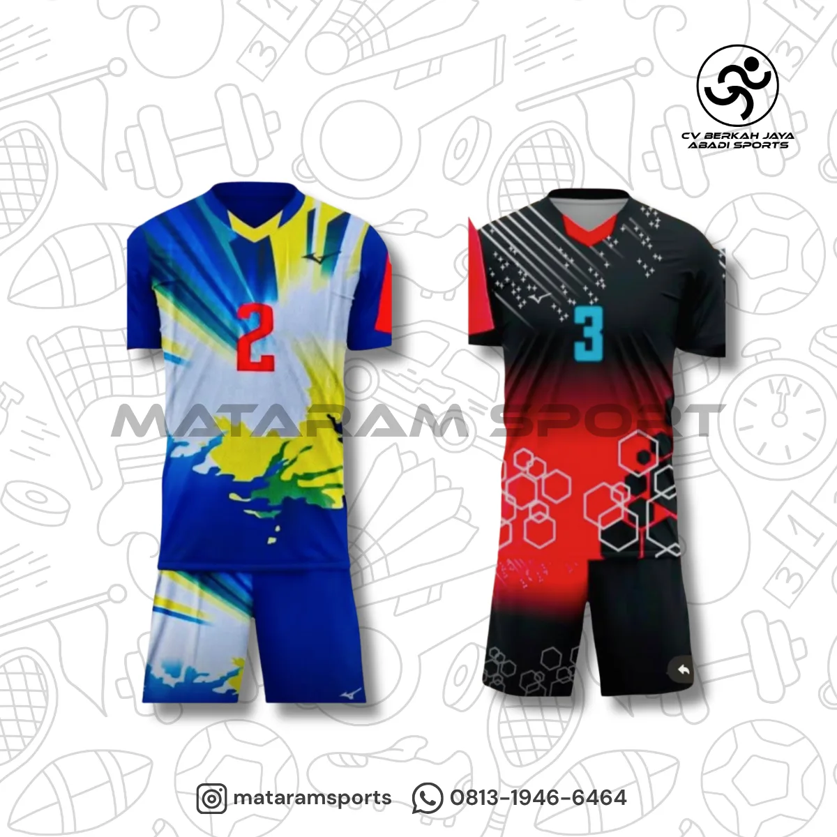 Kaos Tim Voli Mizuno