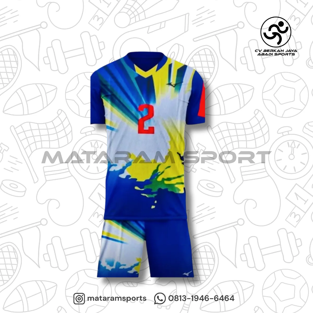 Kaos Tim Voli Mizuno 3