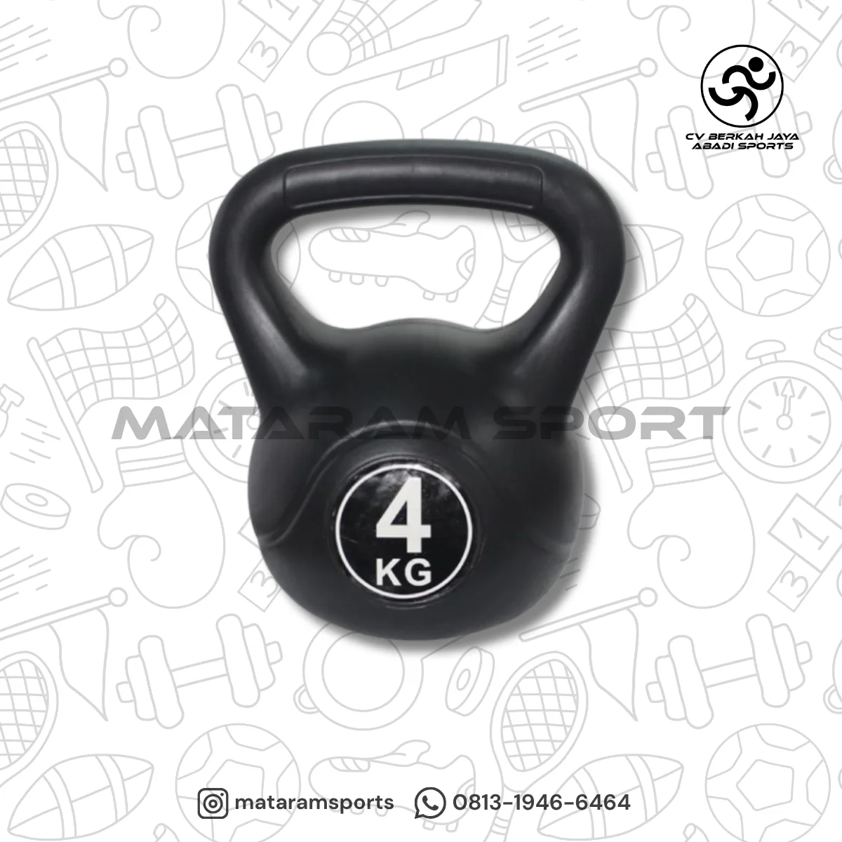 Kettlebell Dumbbell Barbel Angkat Beban Gym Fitness ROX  Deskripsi Singkat 3