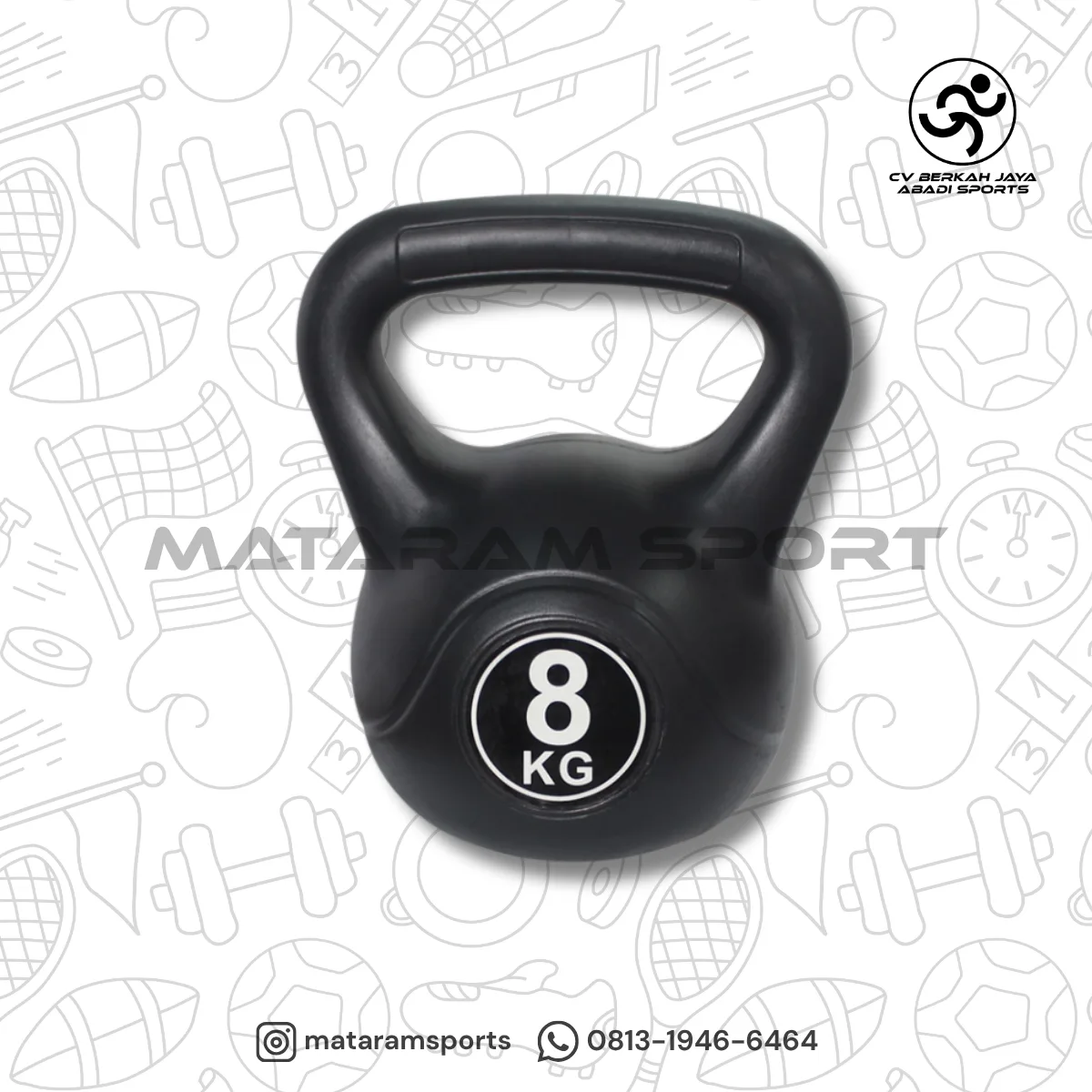 Kettlebell Dumbbell Barbel Angkat Beban Gym Fitness ROX  Deskripsi Singkat 5