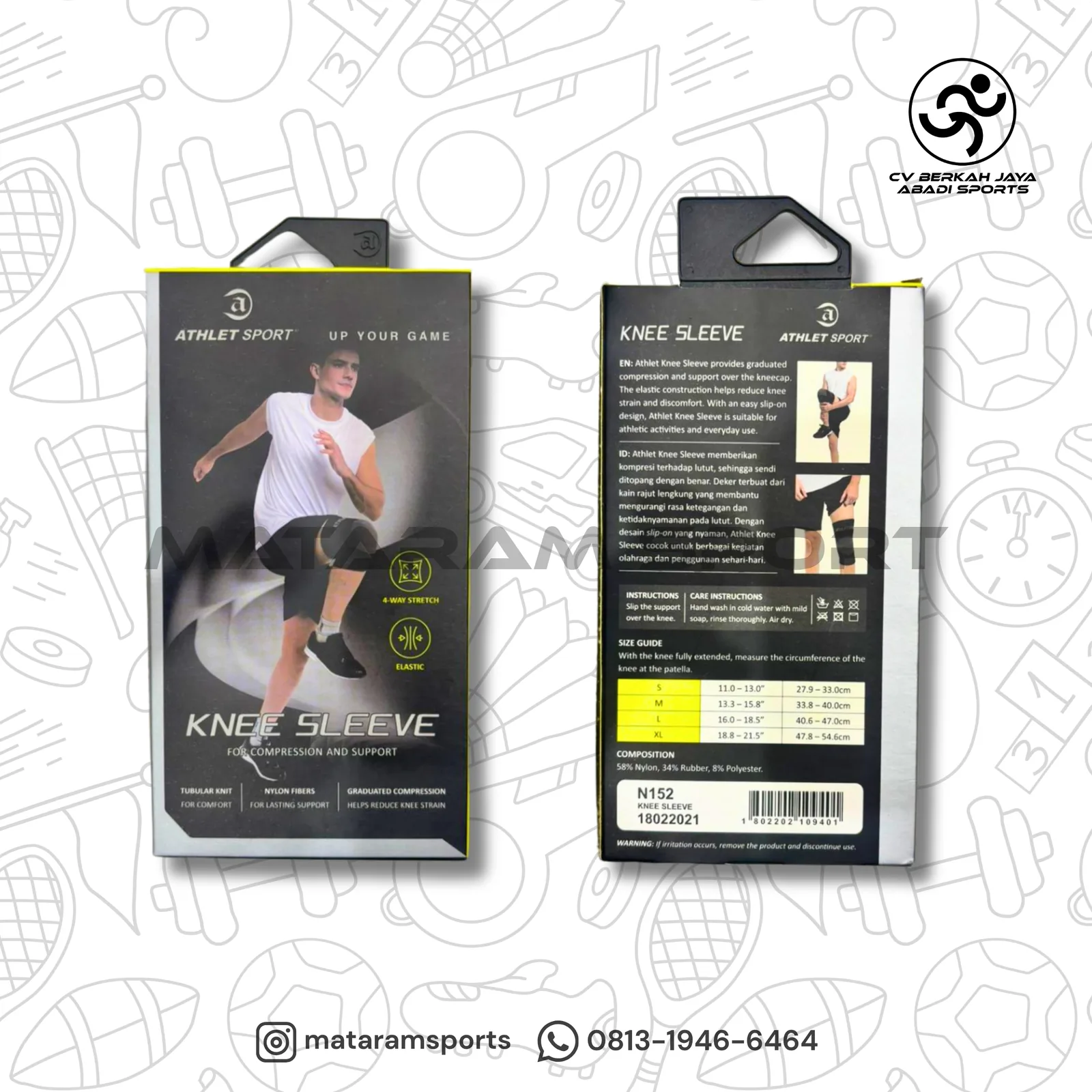 Knee Support / Deker Lutut Athlet