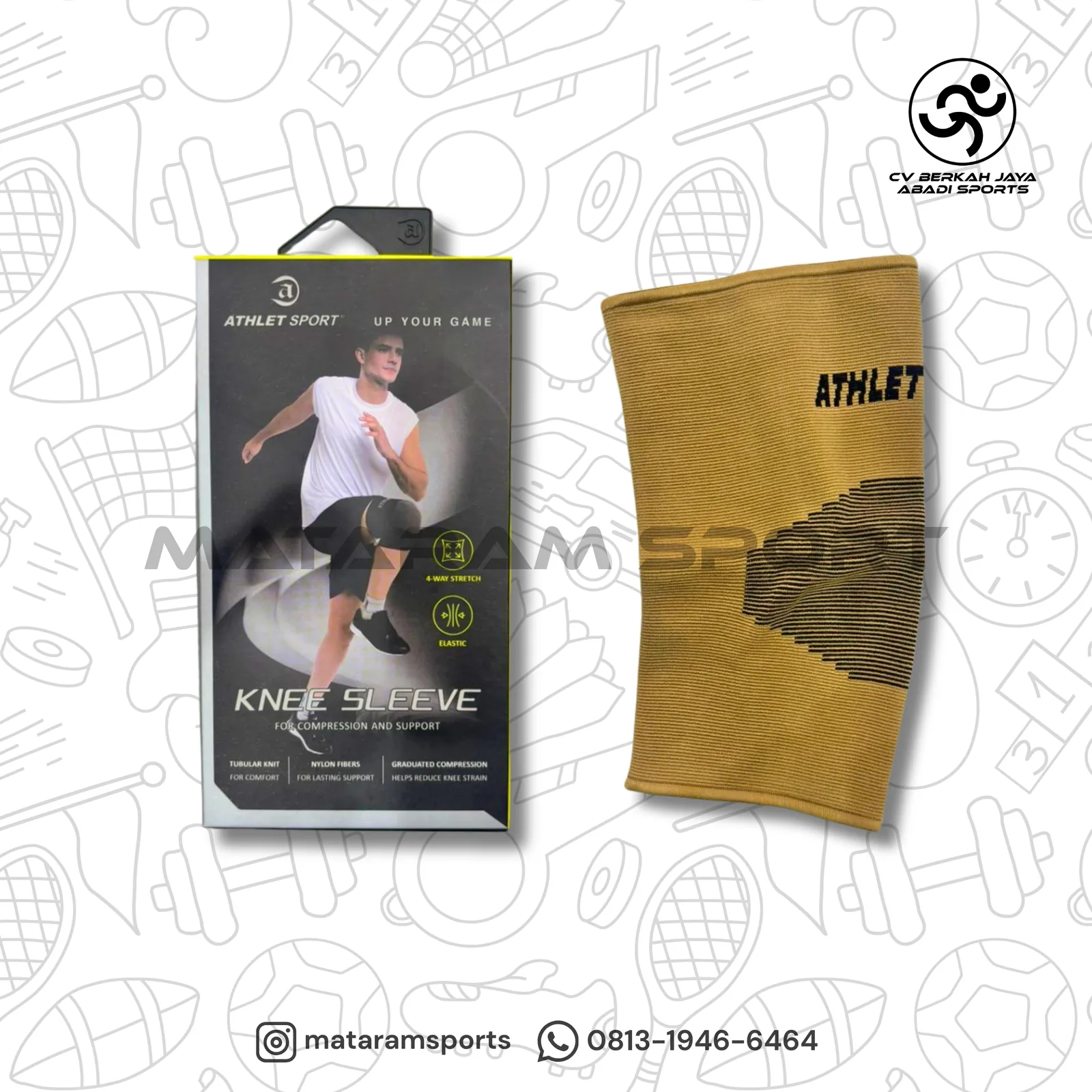 Knee Support / Deker Lutut Athlet 2