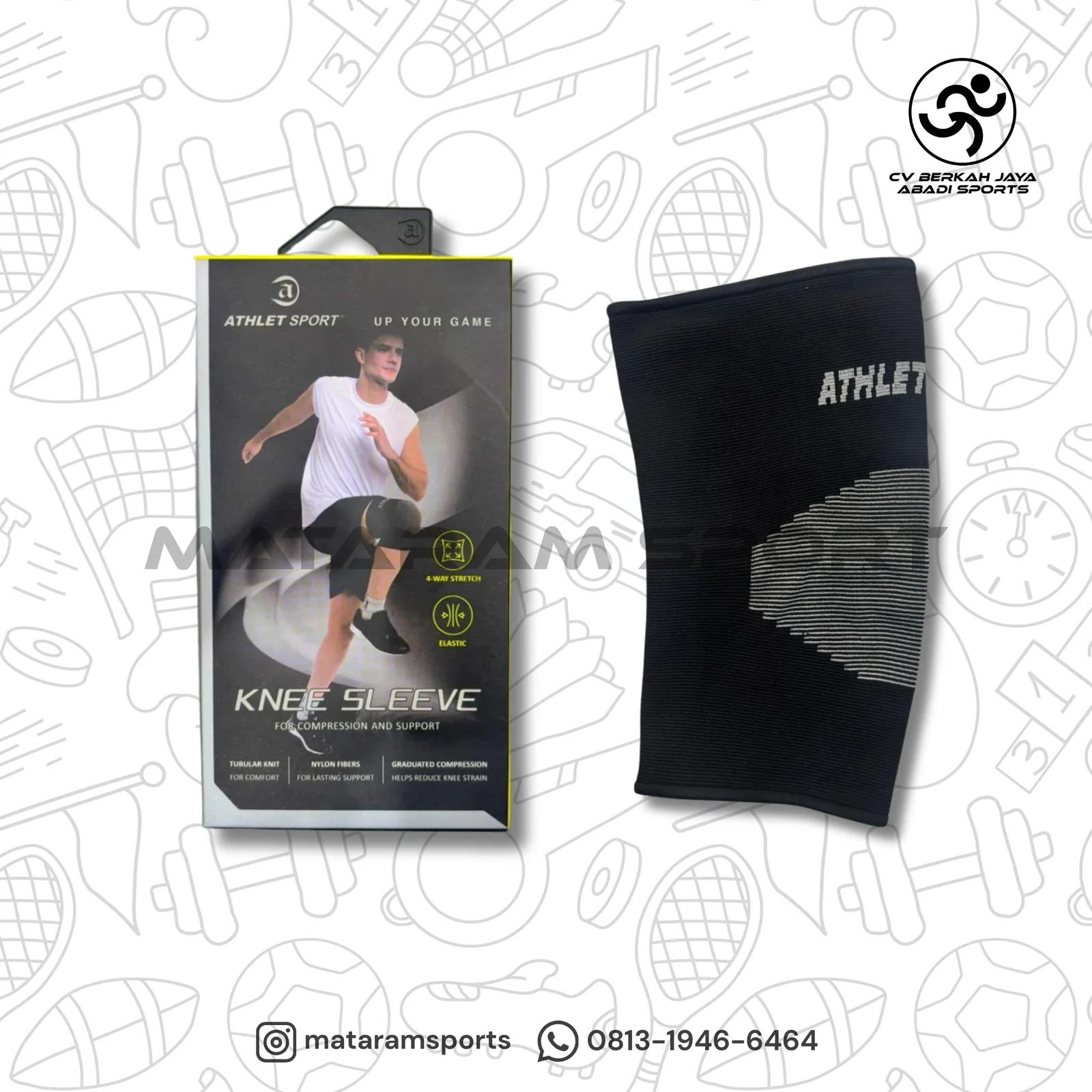 Knee Support / Deker Lutut Athlet 3
