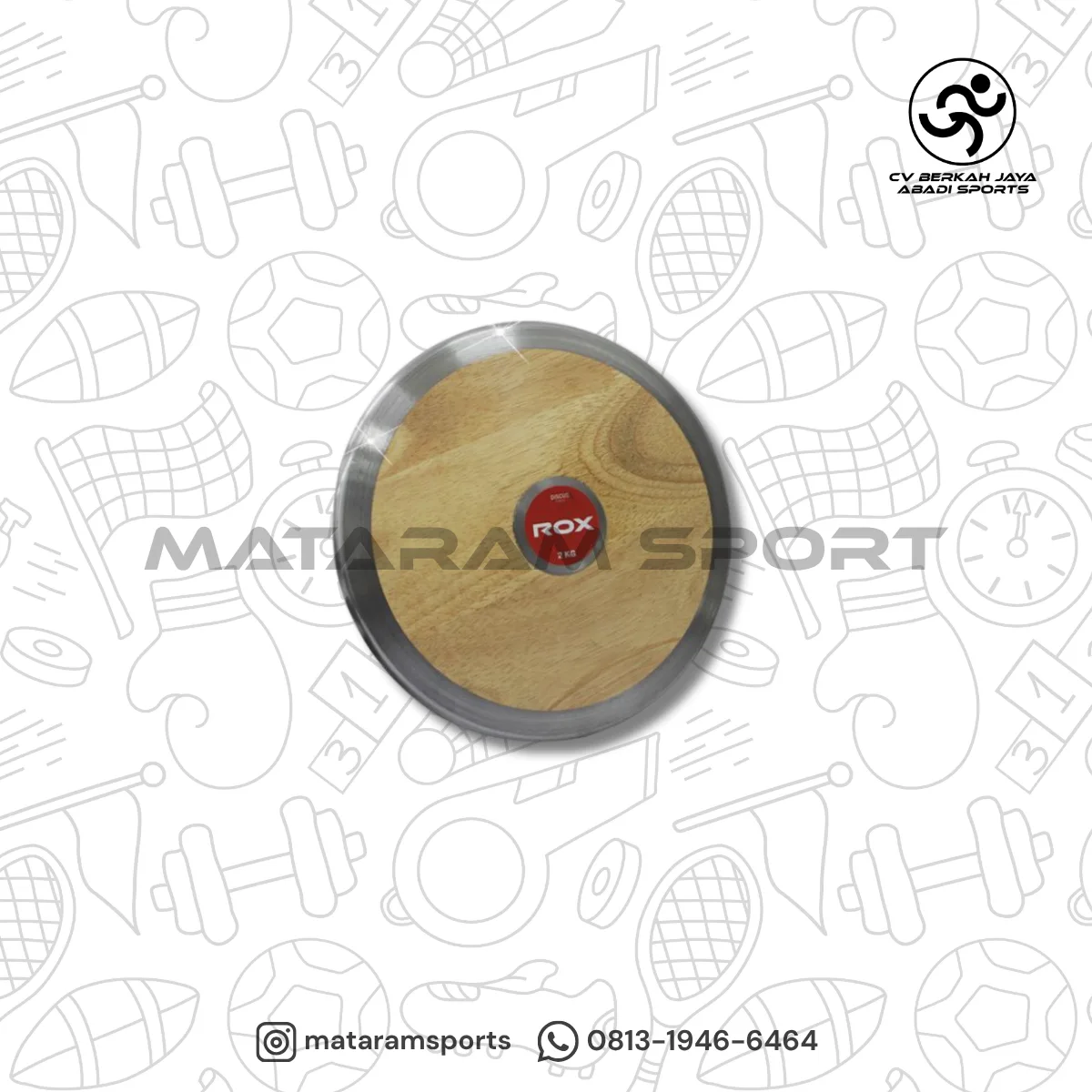 Lempar Cakram Kayu Discus Wood ROX 4