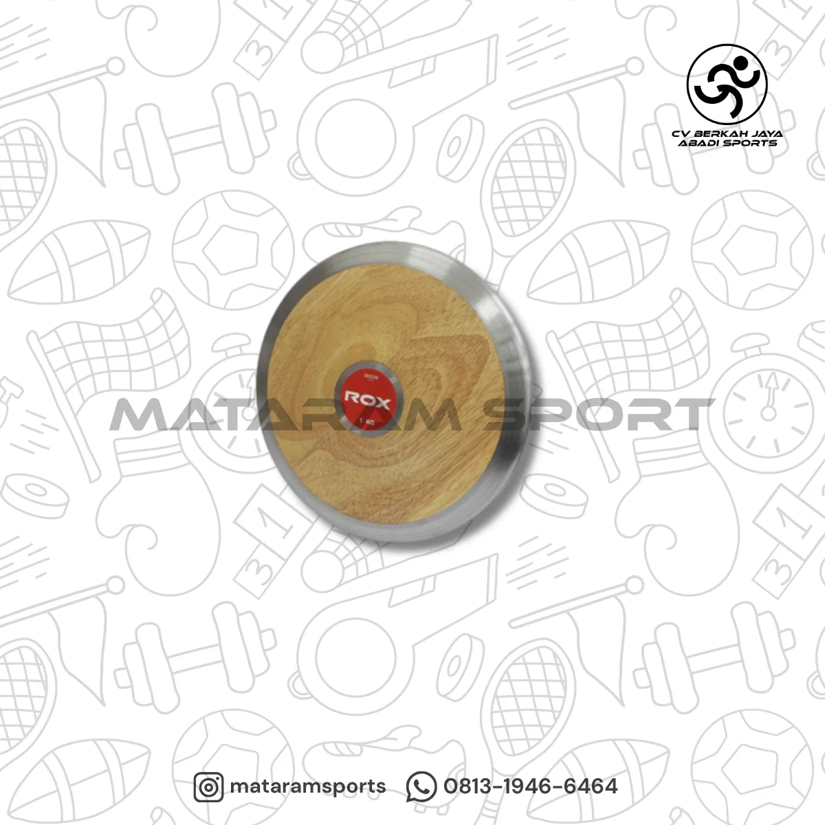 Lempar Cakram Kayu Discus Wood ROX 2