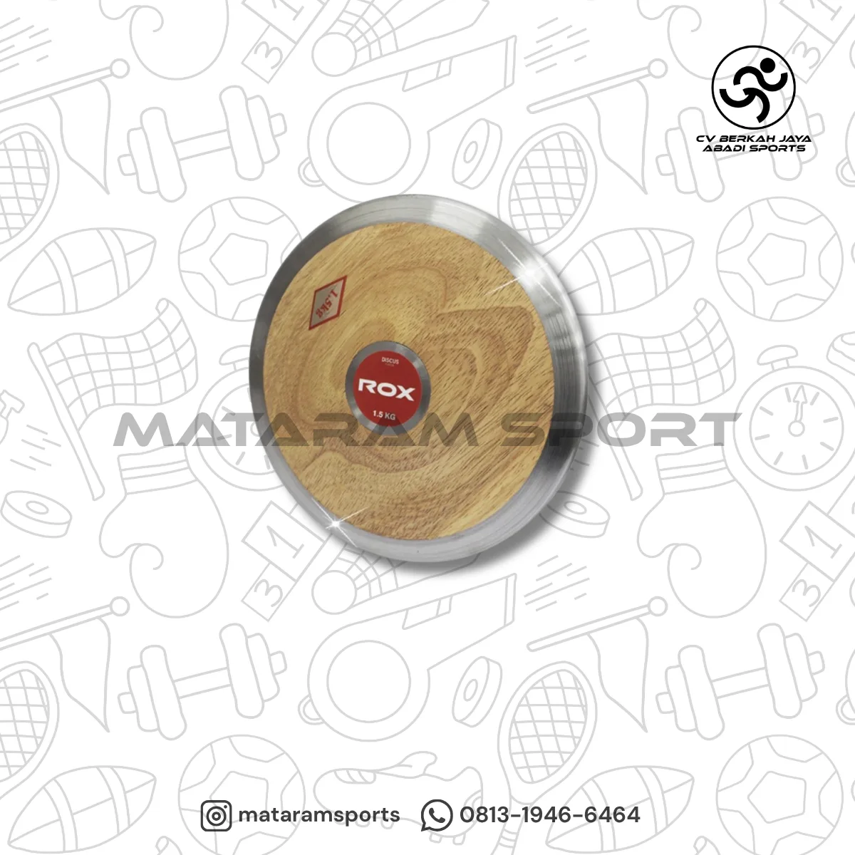 Lempar Cakram Kayu Discus Wood ROX 3