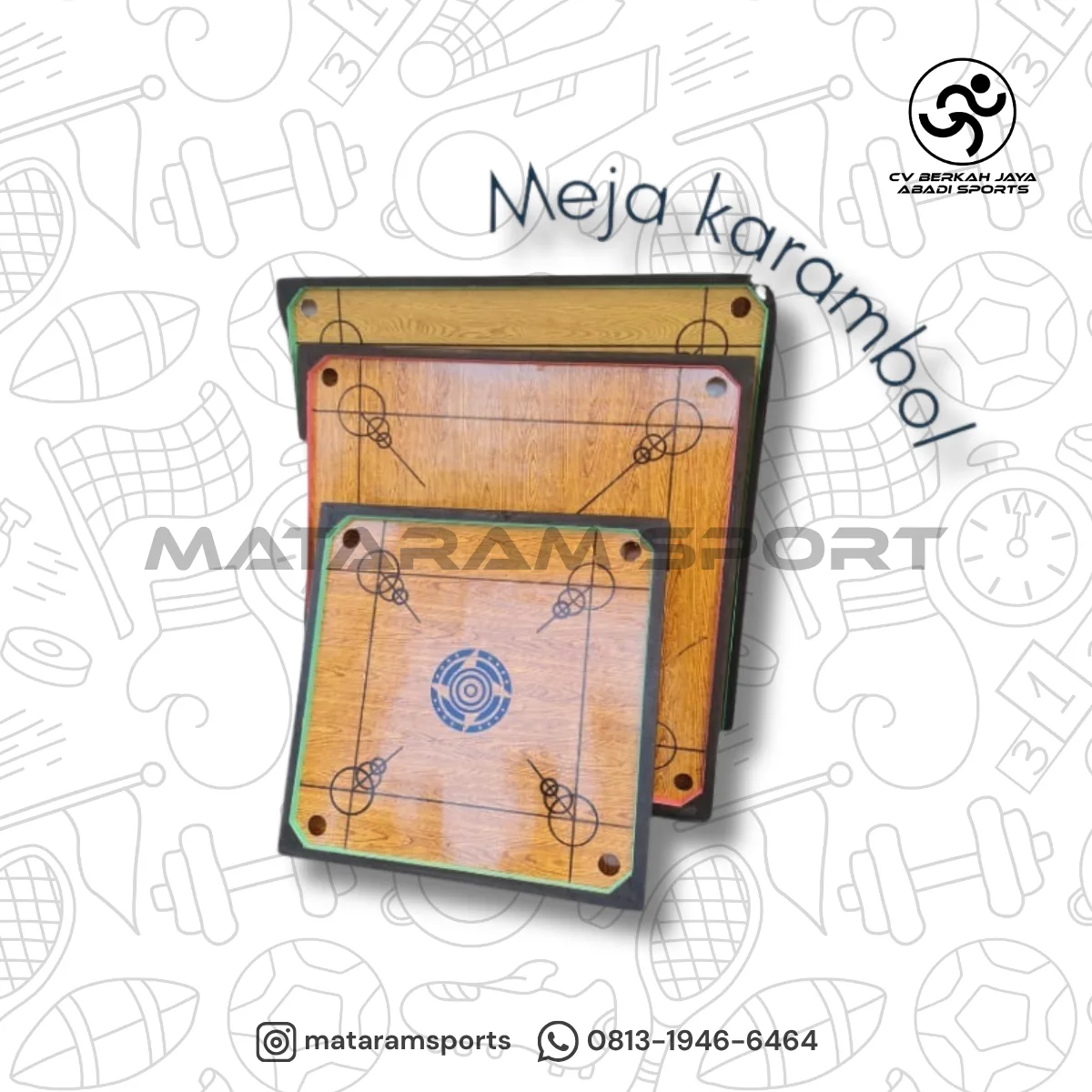 Meja Karambol (Rozi)