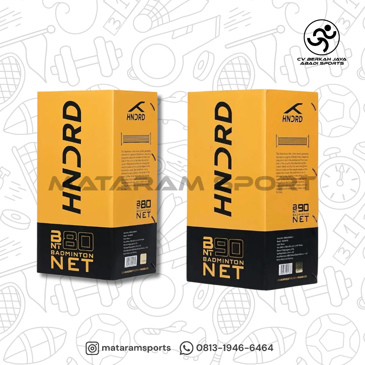 Net Badminton Hundred BN 80 dan BN 90
