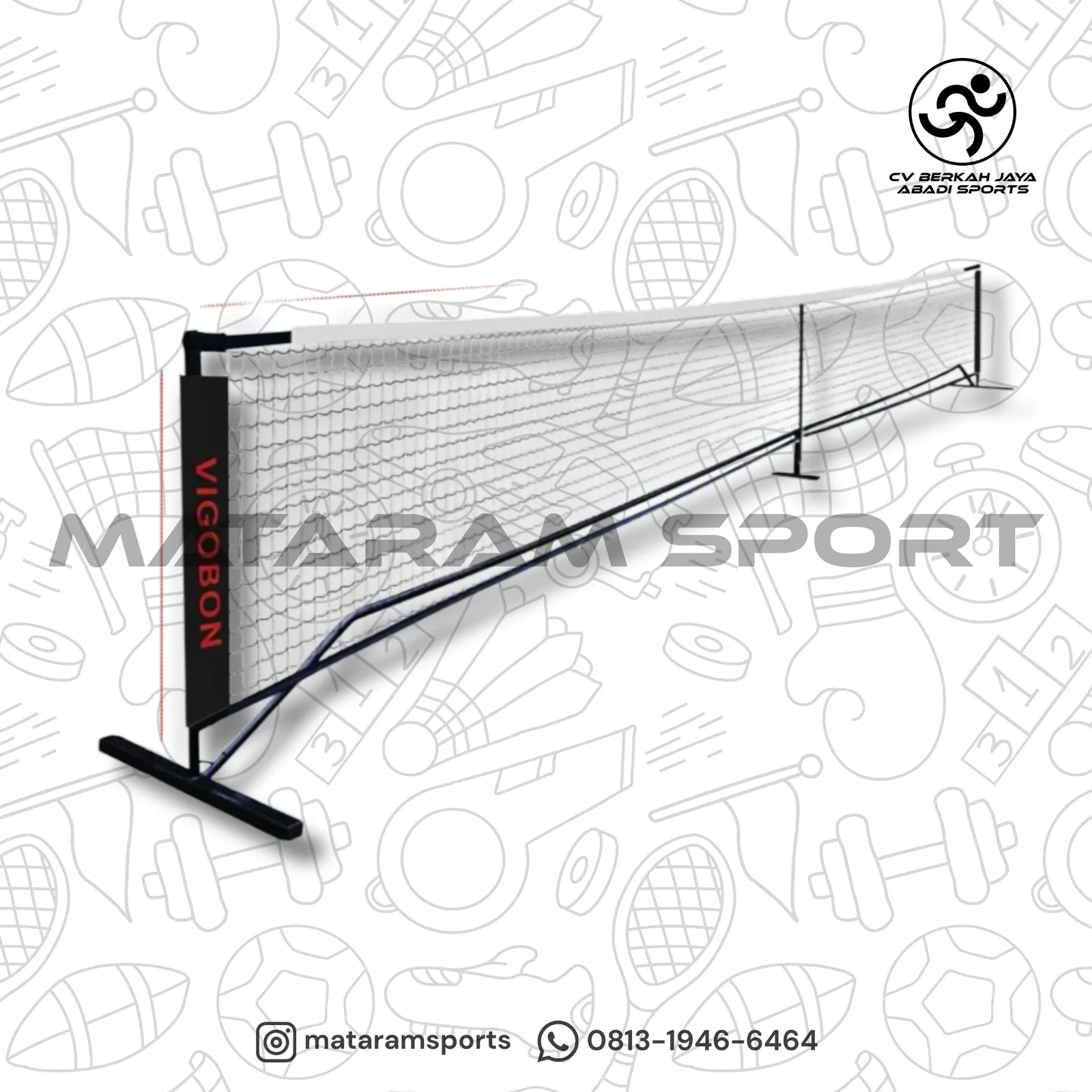 Net Pickleball Portable Vigobon MK-8316A
