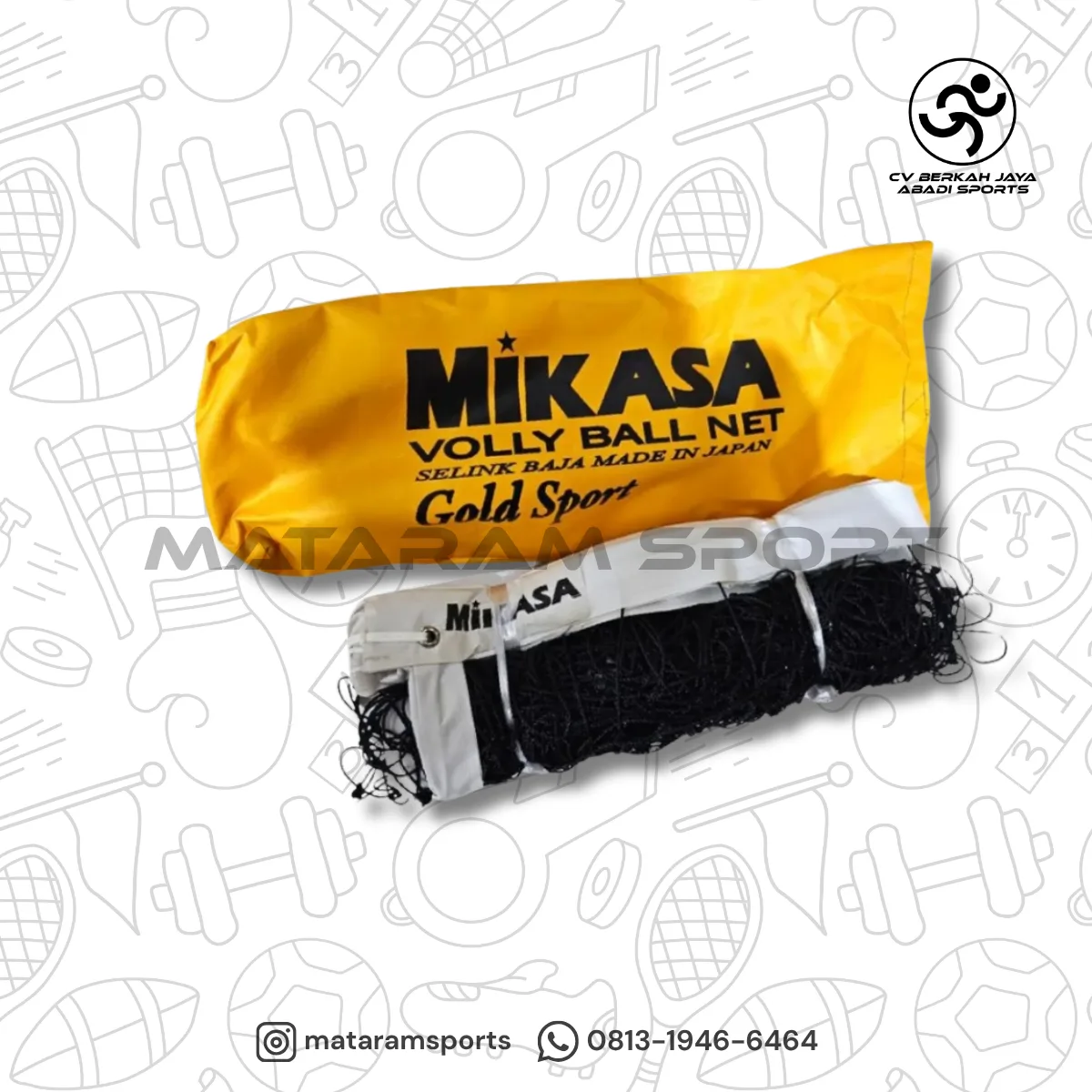 Net Voli Mikasa Gold Sport Seling Baja
