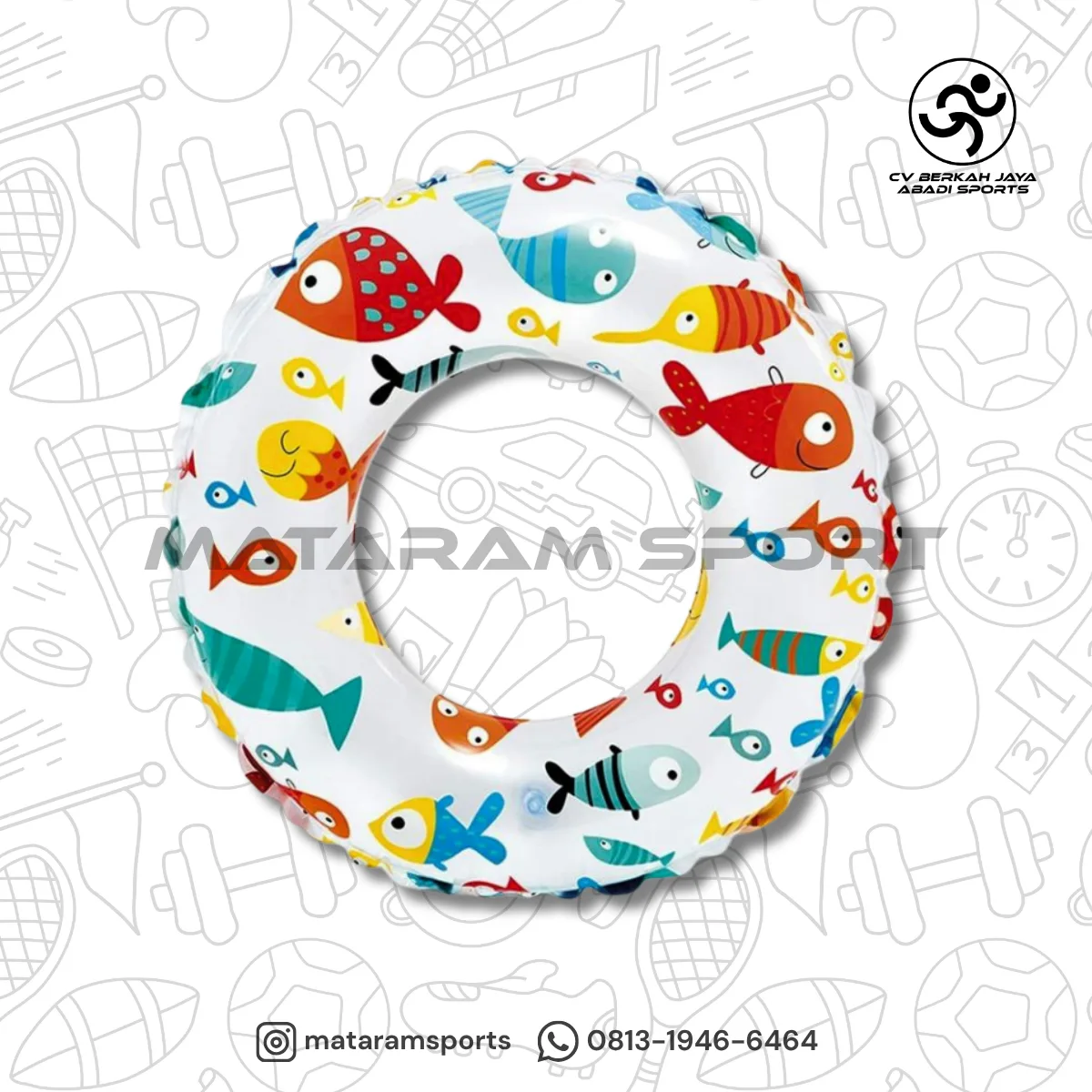Pelampung Intex 59230 Ban Renang Lively Print Swim Rings 51cm 3