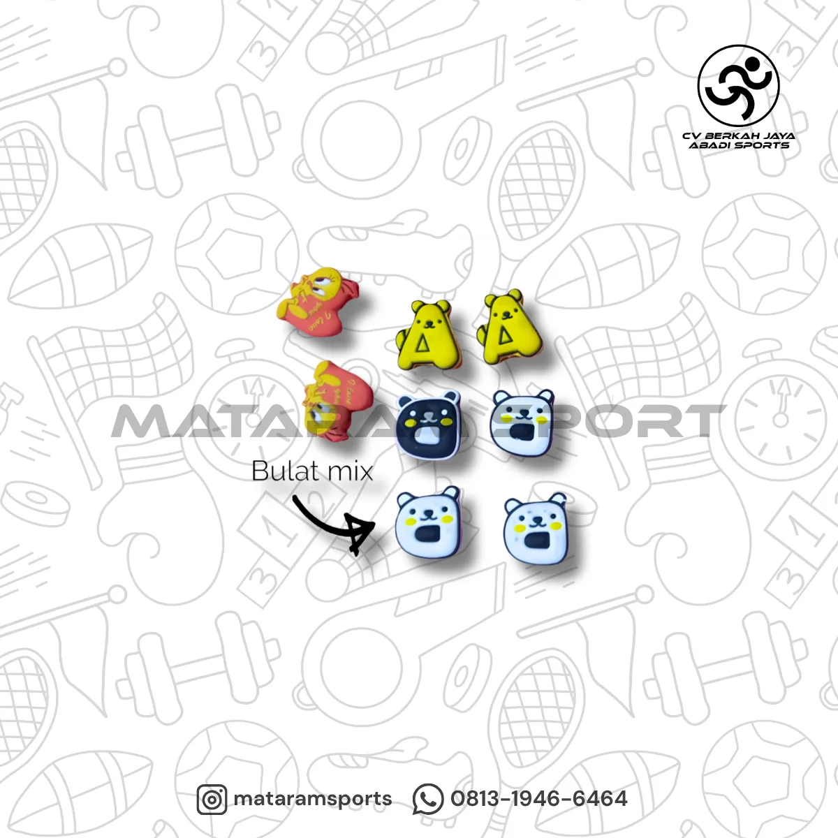 Peredam / Dampener Raket Tenis 3