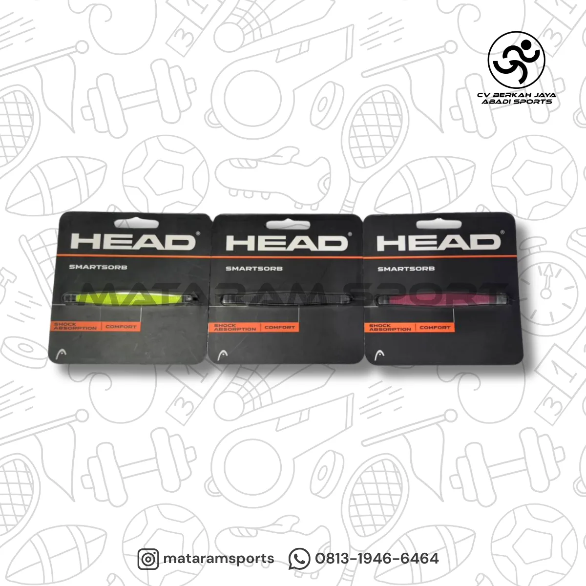 Peredam Raket Tenis Head SMARTSORB DAMPENER