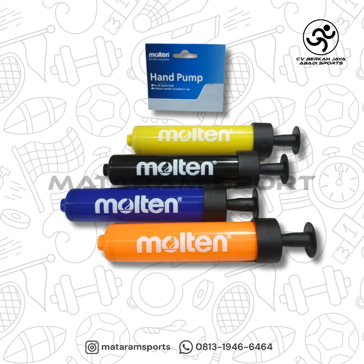 Pompa Bola Molten HP 18 / Molten DHP 21 - Dual Action Hand Pump DHP21