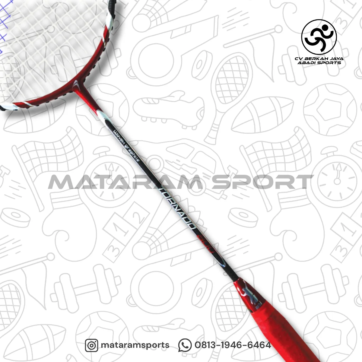 Raket Badminton Flypower Tornado 800 3