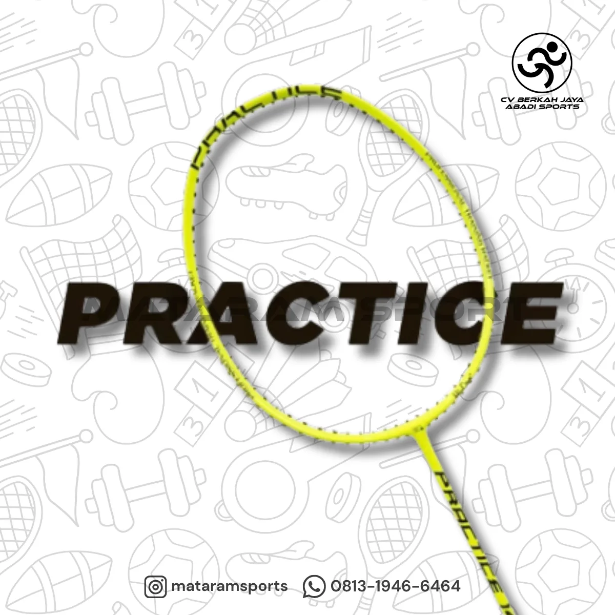 Raket Badminton Hi-Qua Training Beban Practice 120 - 140 - 160 Gram 3