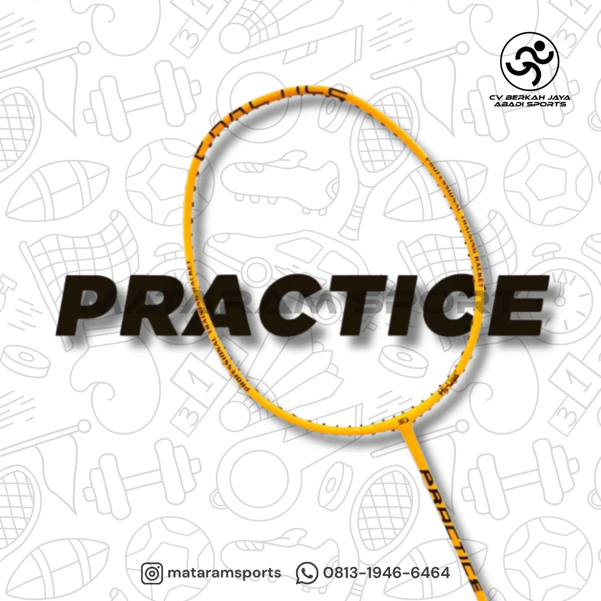 Raket Badminton Hi-Qua Training Beban Practice 120 - 140 - 160 Gram 2