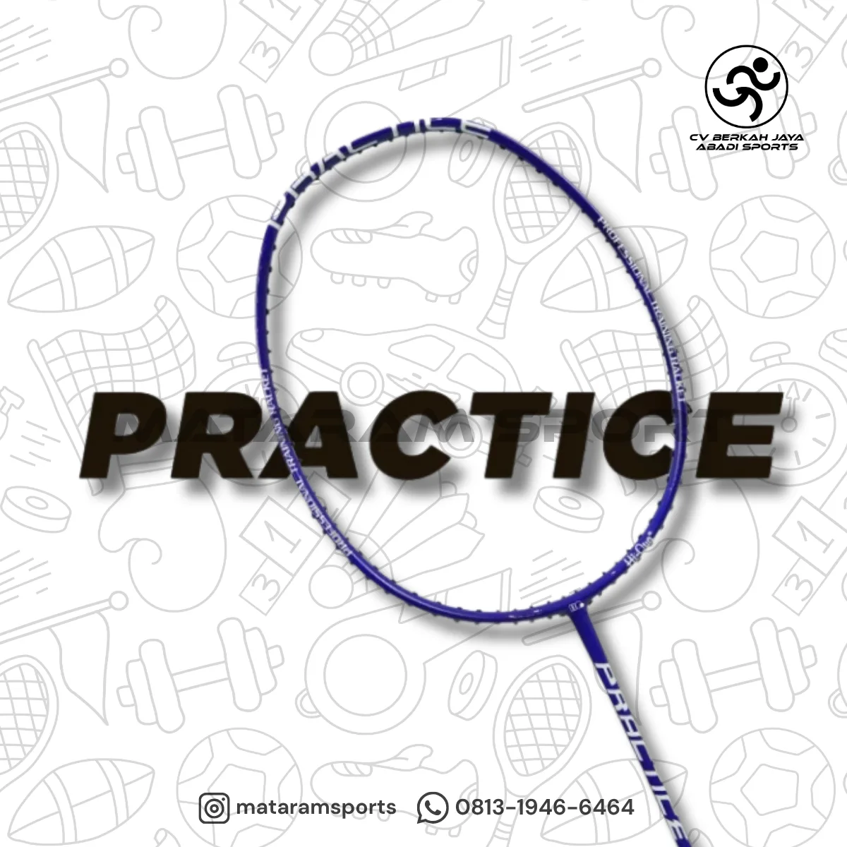 Raket Badminton Hi-Qua Training Beban Practice 120 - 140 - 160 Gram 4