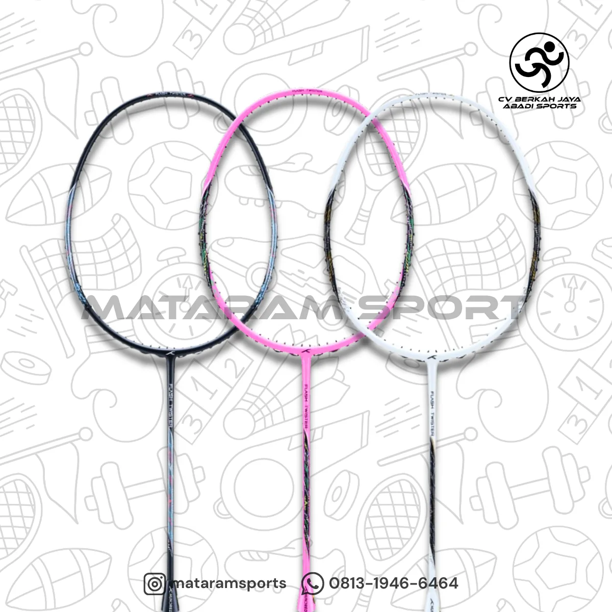 Raket Badminton Hundred Flash Twister