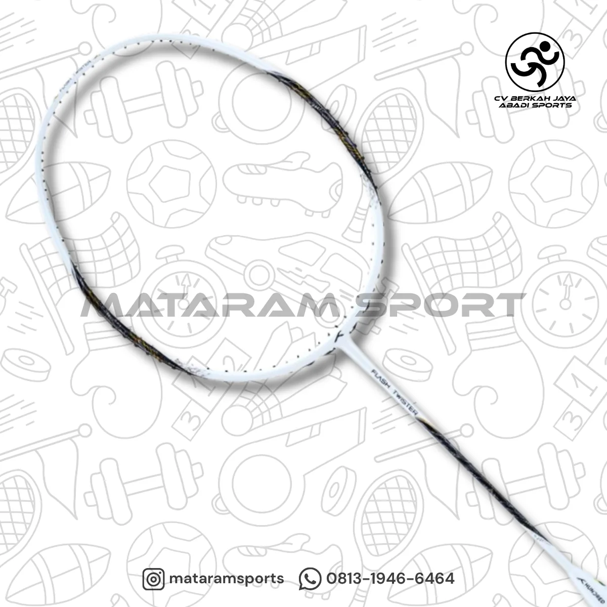 Raket Badminton Hundred Flash Twister 3