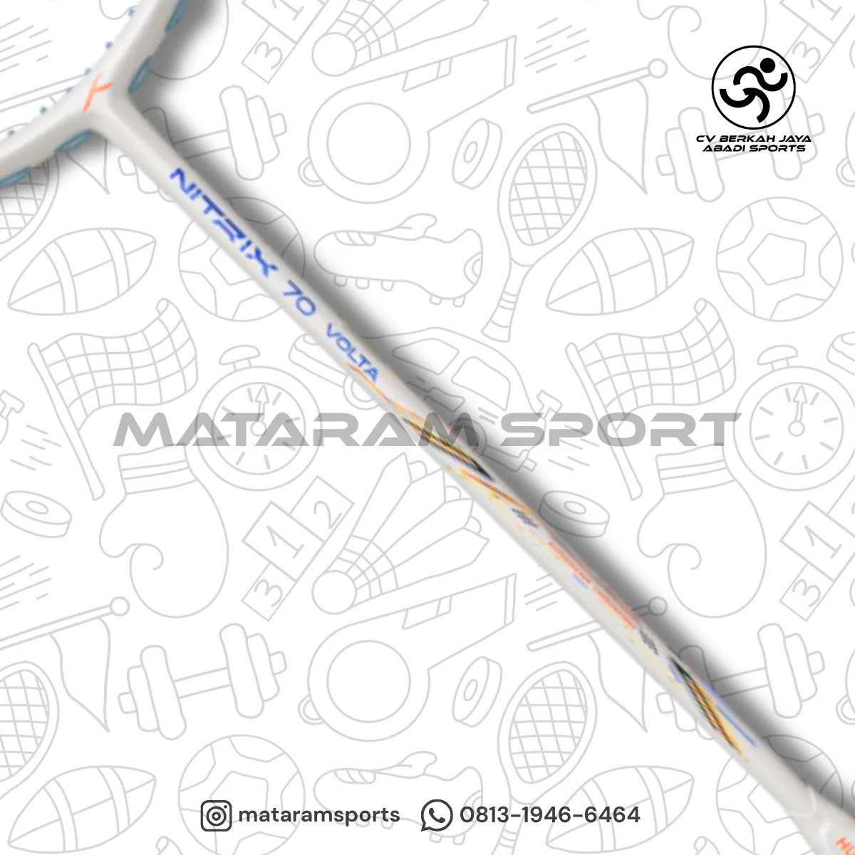 Raket Badminton Hundred Nitrix Nitrix 70 Volta - 4U 3