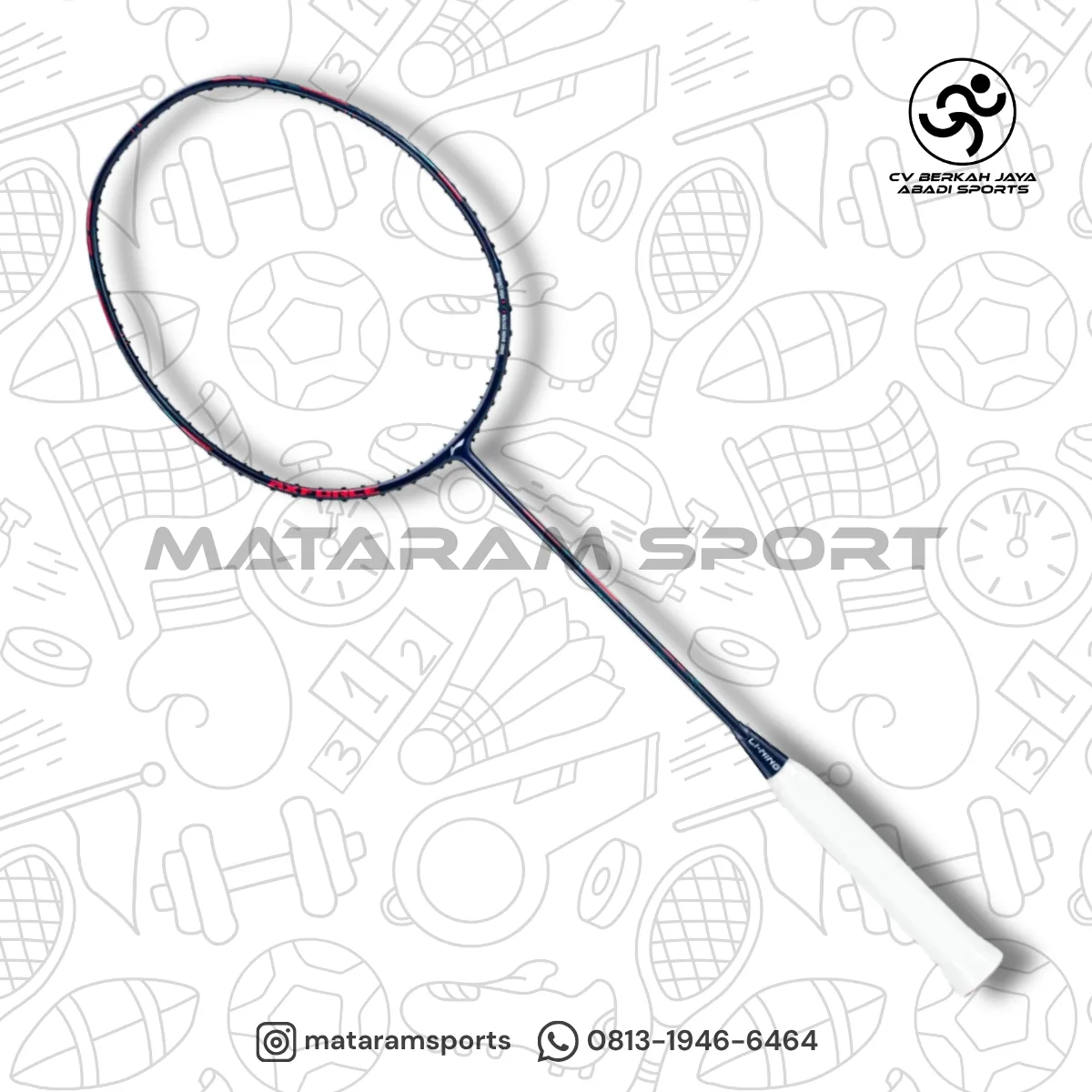 Raket Badminton LI-NING AxForce 30 - 4U Navy