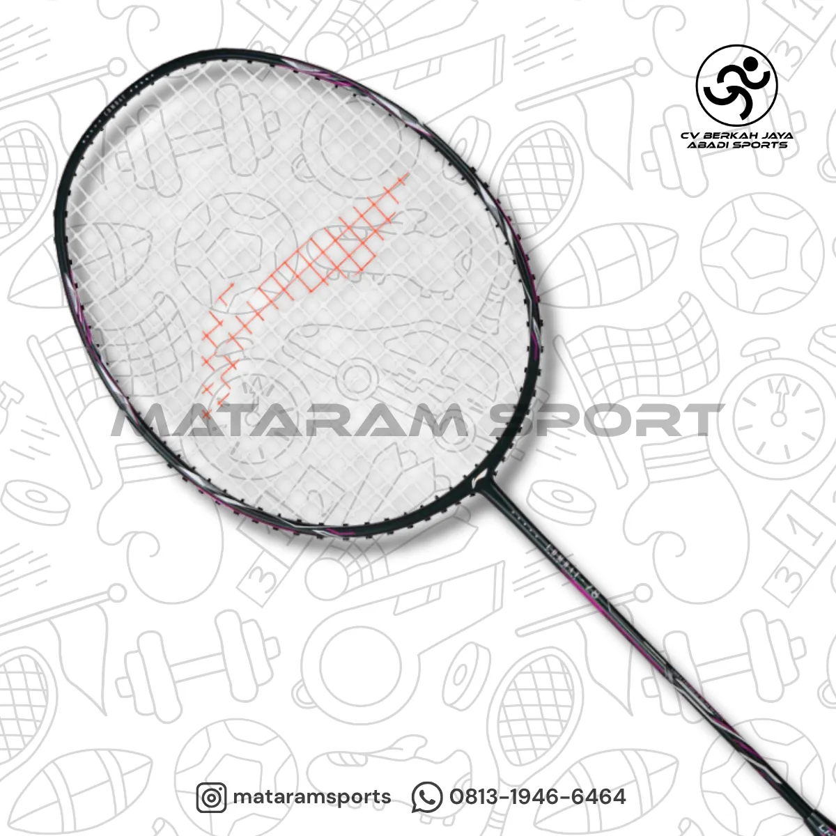 Raket Badminton LI-NING Combat Z8 - 80 Grams 4