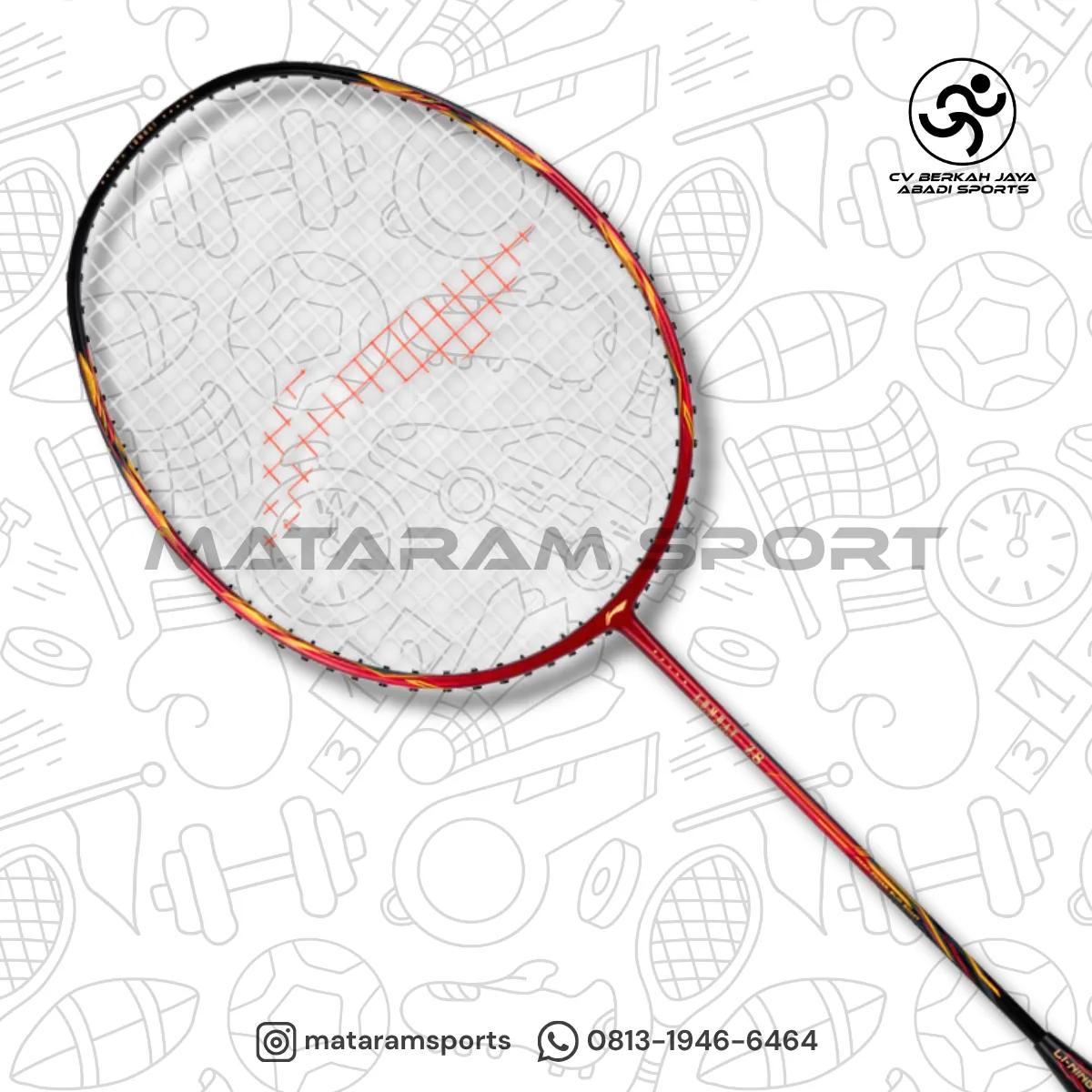 Raket Badminton LI-NING Combat Z8 - 80 Grams 6