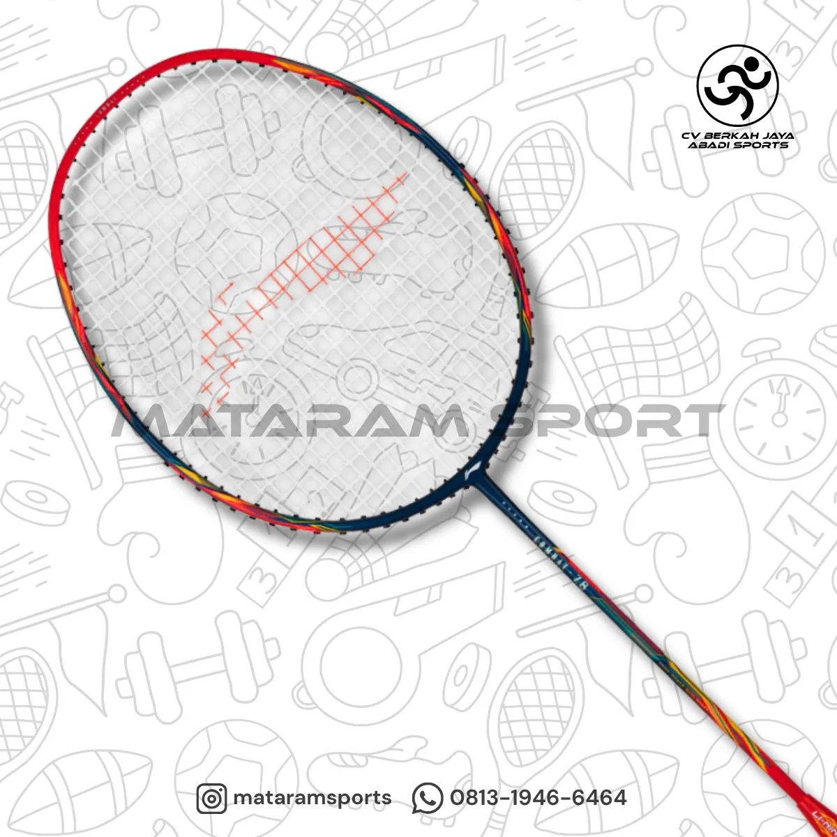Raket Badminton LI-NING Combat Z8 - 84 Grams 5
