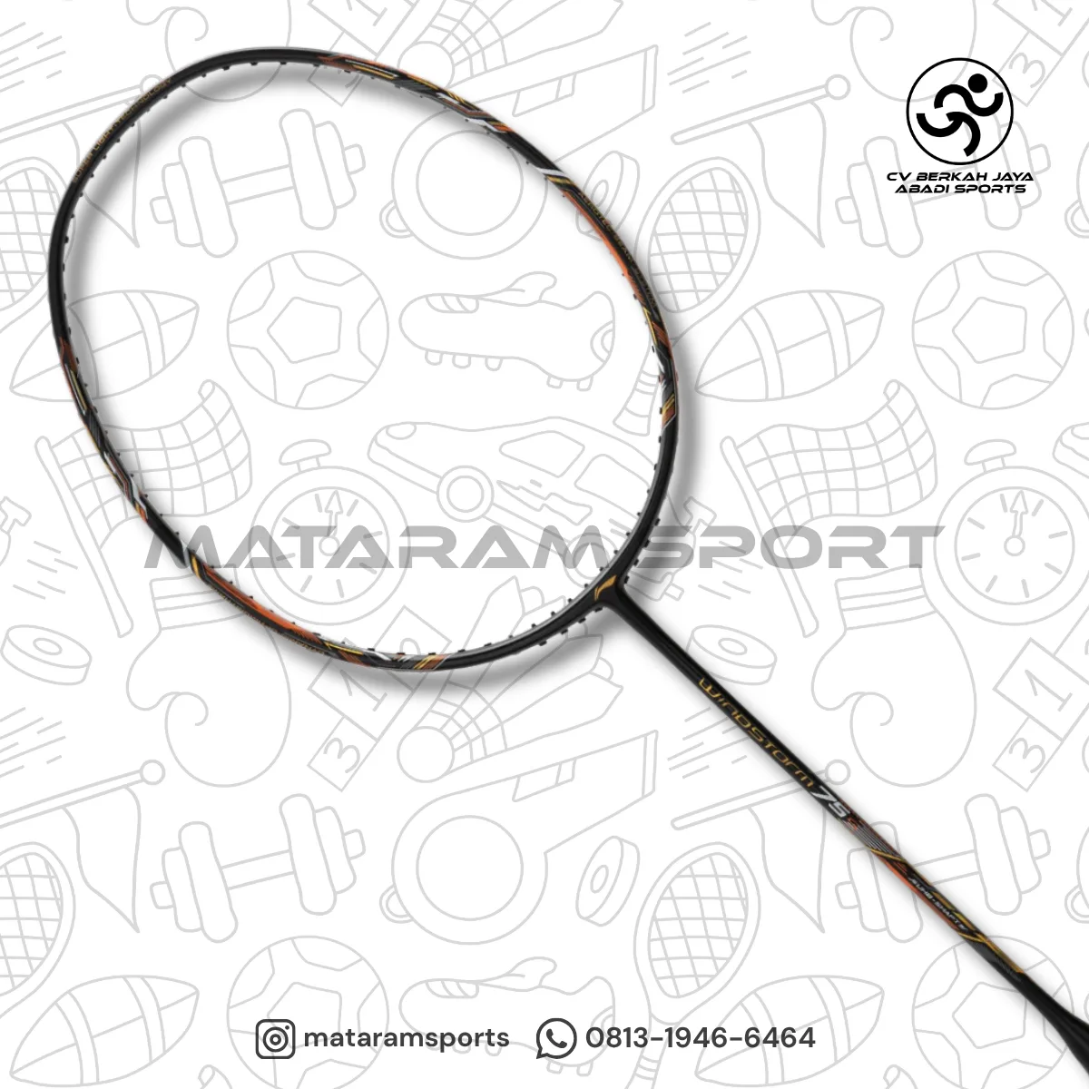Raket Badminton LI-NING Windstorm 75 S 5