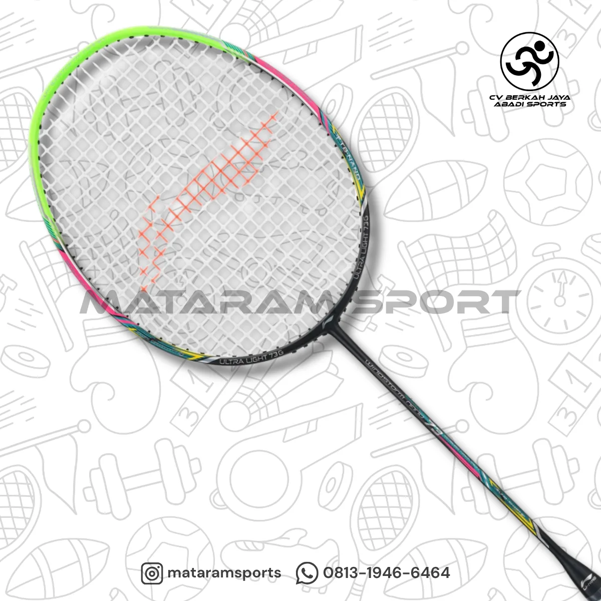 Raket Badminton LI-NING Windstorm Nano 73 3